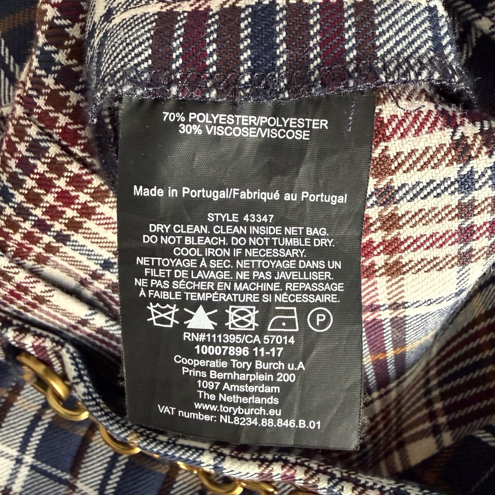 Tory Burch Tory Burch Garrett Pleated Skirt Milano Tartan Plaid Gemini Links Sz 2 Multicolor Knee Length Women A-Line Fall Size 26" / US 2 / IT 38 - 6 Thumbnail
