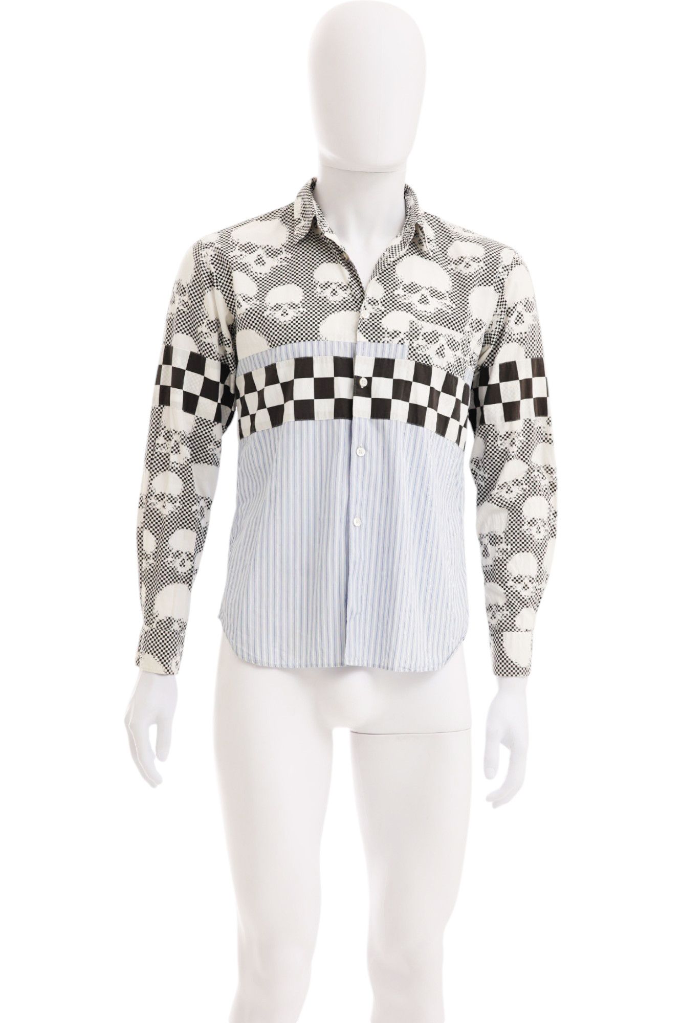 Comme des Garcons Homme Plus S/S 2011 Skull Checkered Button Up Shirt Size US S / EU 44-46 / 1 - 1 Thumbnail