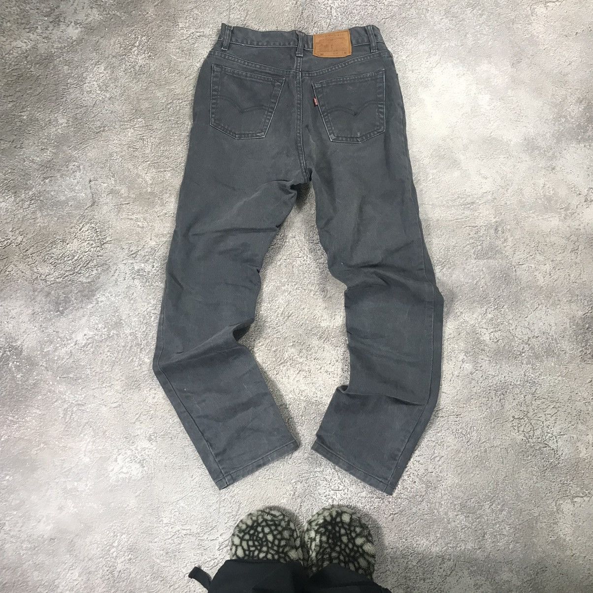 Vintage Vintage 90s Levis 881 Baggy Faded Black Jeans Grunge Logo 31 Size US 31 - 2 Thumbnail