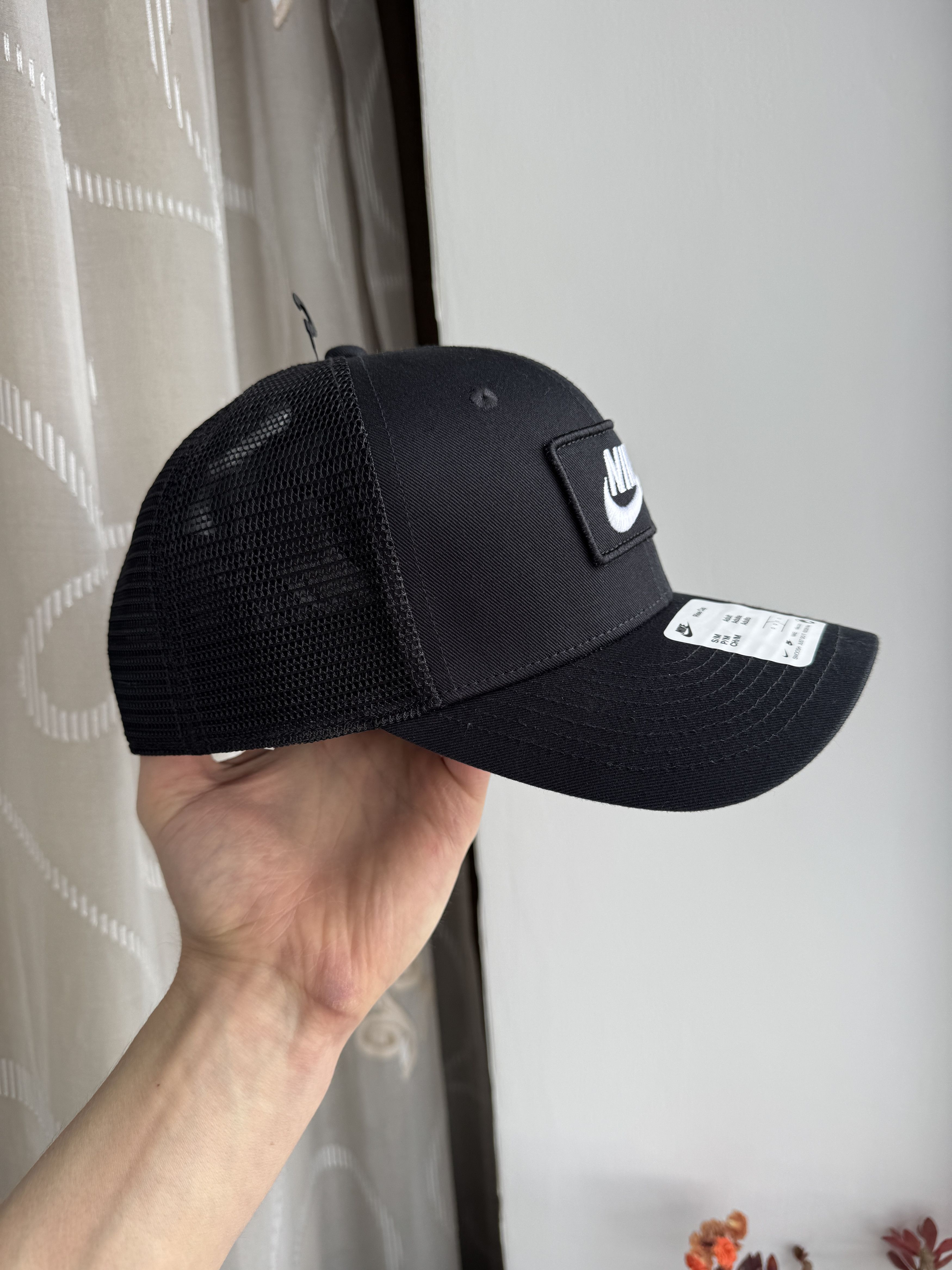 Nike Nike Trucker Cap Hat Mesh Back Swoosh Logo Embroidered Black Size ONE SIZE - 4 Thumbnail