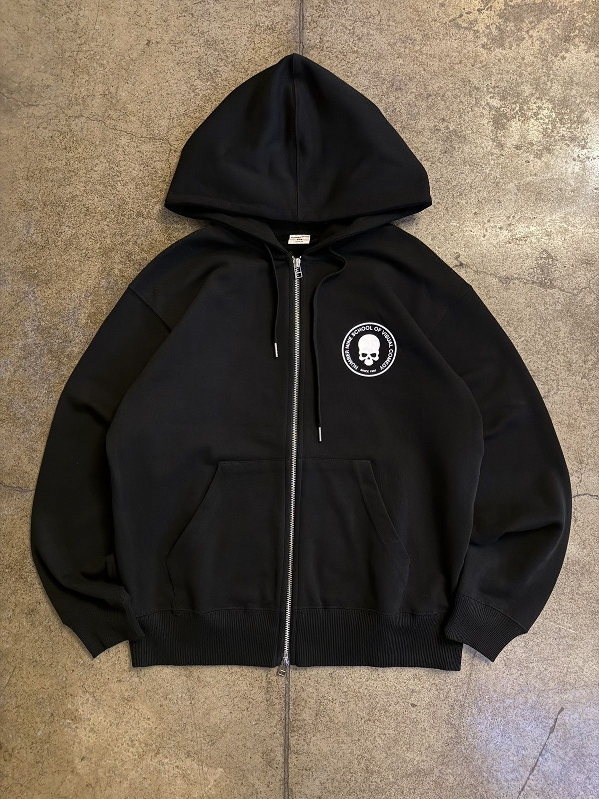 Number (N)ine 04ss Number nine skull zip hoodie archive size 2