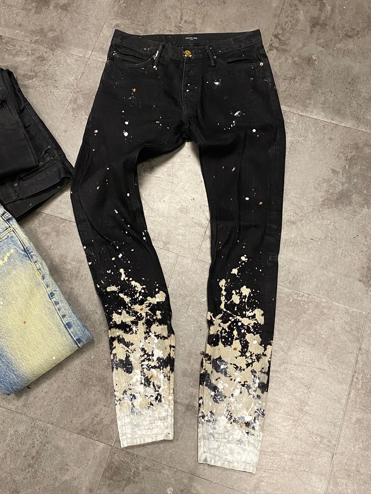 FEAR OF GOD fifth collection paint jeans 【公式通販】