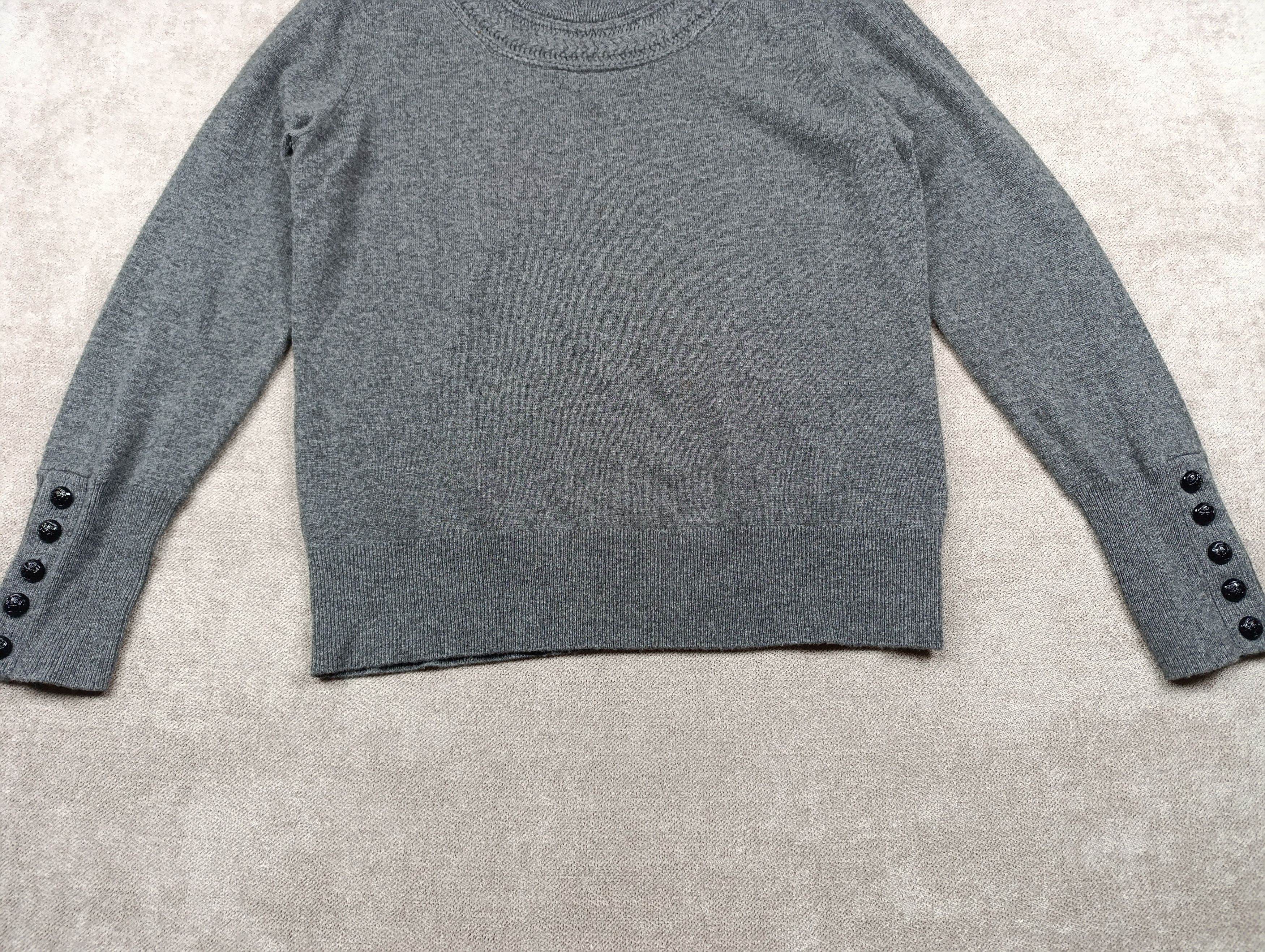 Burberry BURBERRY WOMENS CABLE KNIT YORK CASHMERE SWEATER Size L / US 10 / IT 46 - 6 Thumbnail