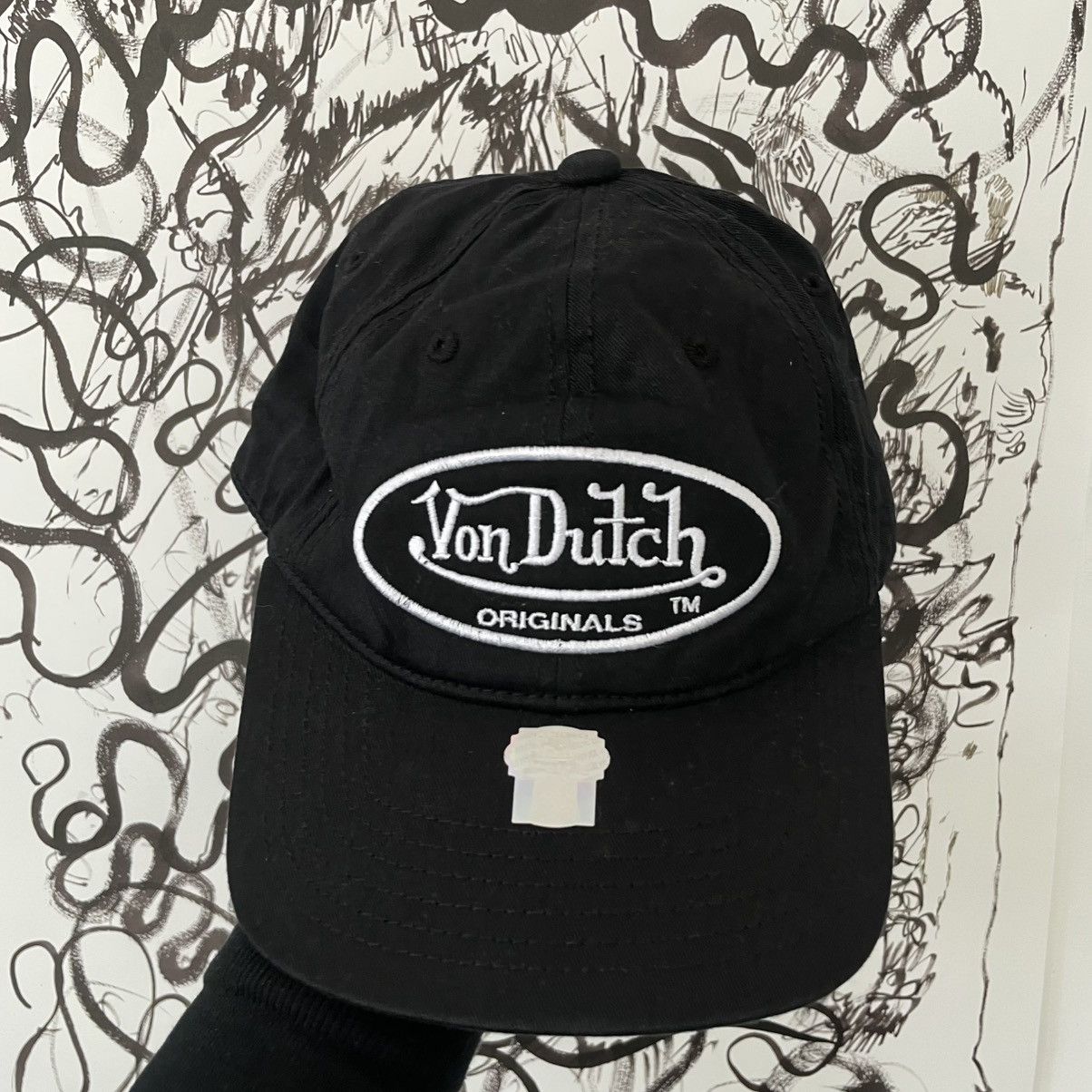 Von Dutch Vintage Von Dutch patch logo Black cap y2k Size ONE SIZE - 2 Thumbnail