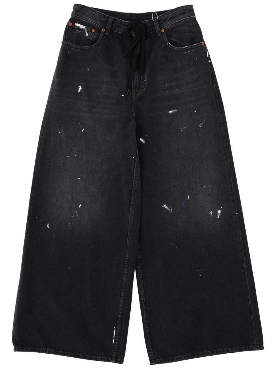 MM6 MM6 WIDE LEG JEANS - BLACK (JEANS 27) Size 27" / US 4 / IT 40 - 1 Thumbnail