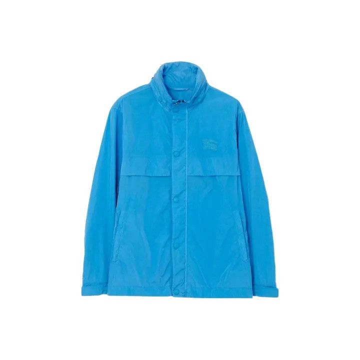 Burberry Burberry Blue Nylon Long Sleeve Jacket for Men Size US M / EU 48-50 / 2 - 1 Thumbnail