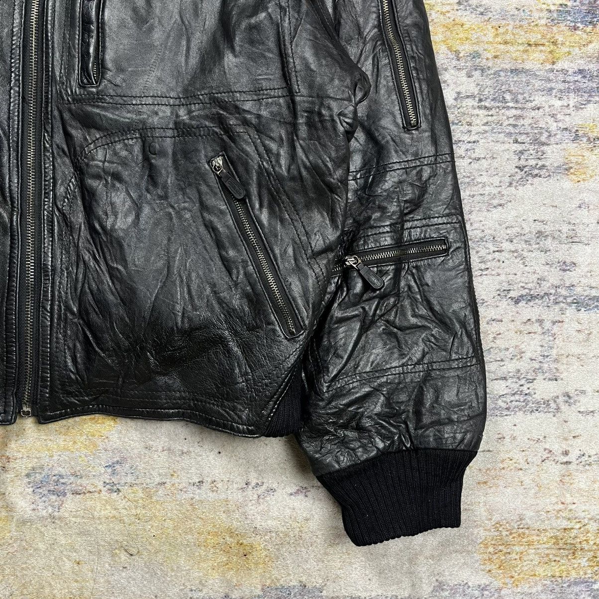 Marithe + Francois Girbaud vtg 90s Marithe francois girbaud multi pocket leather jacket Size US S / EU 44-46 / 1 - 5 Thumbnail