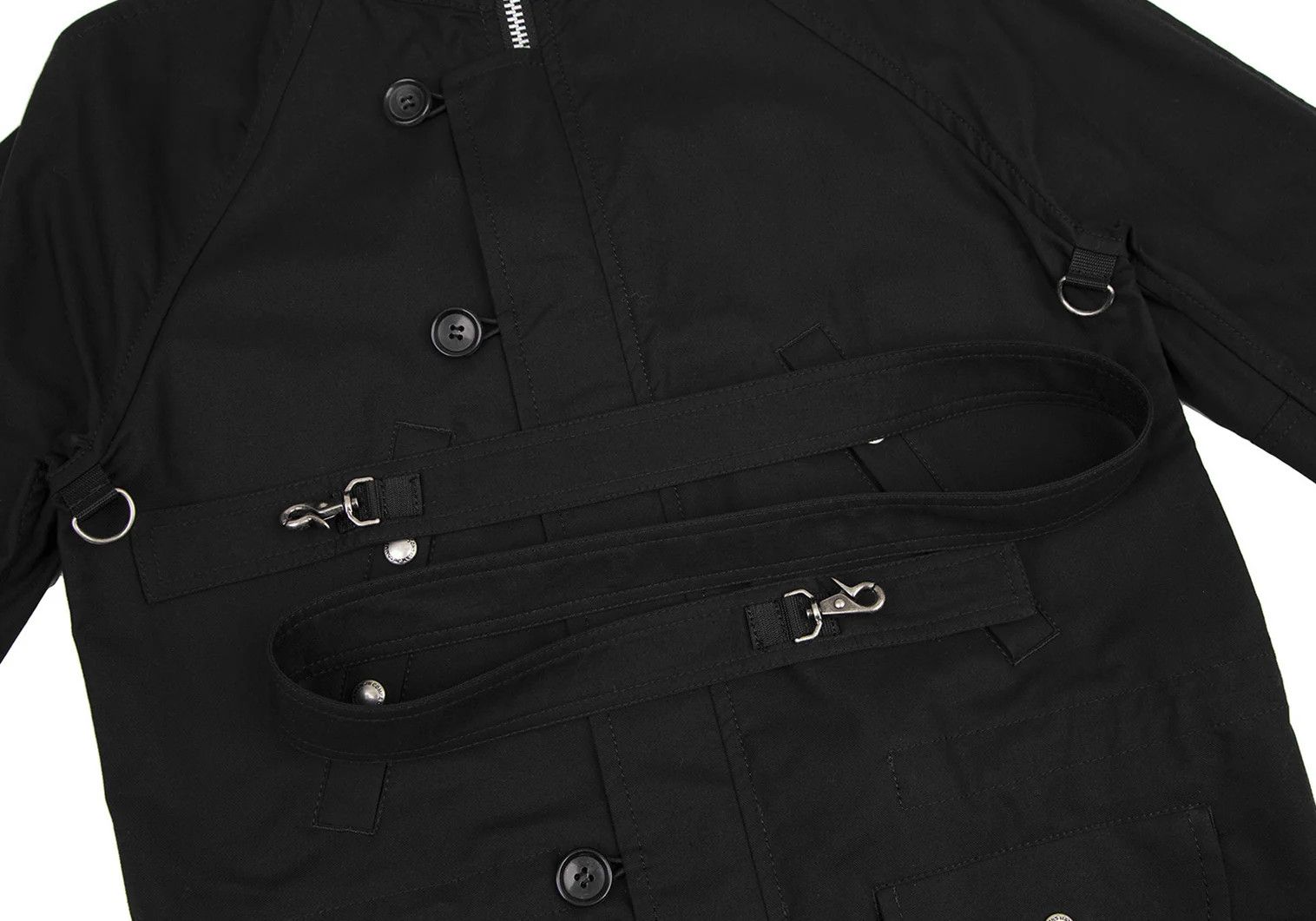 Junya Watanabe Cotton Belted Design Mountain Parka in Black, Size M Size US M / EU 48-50 / 2 - 8 Thumbnail