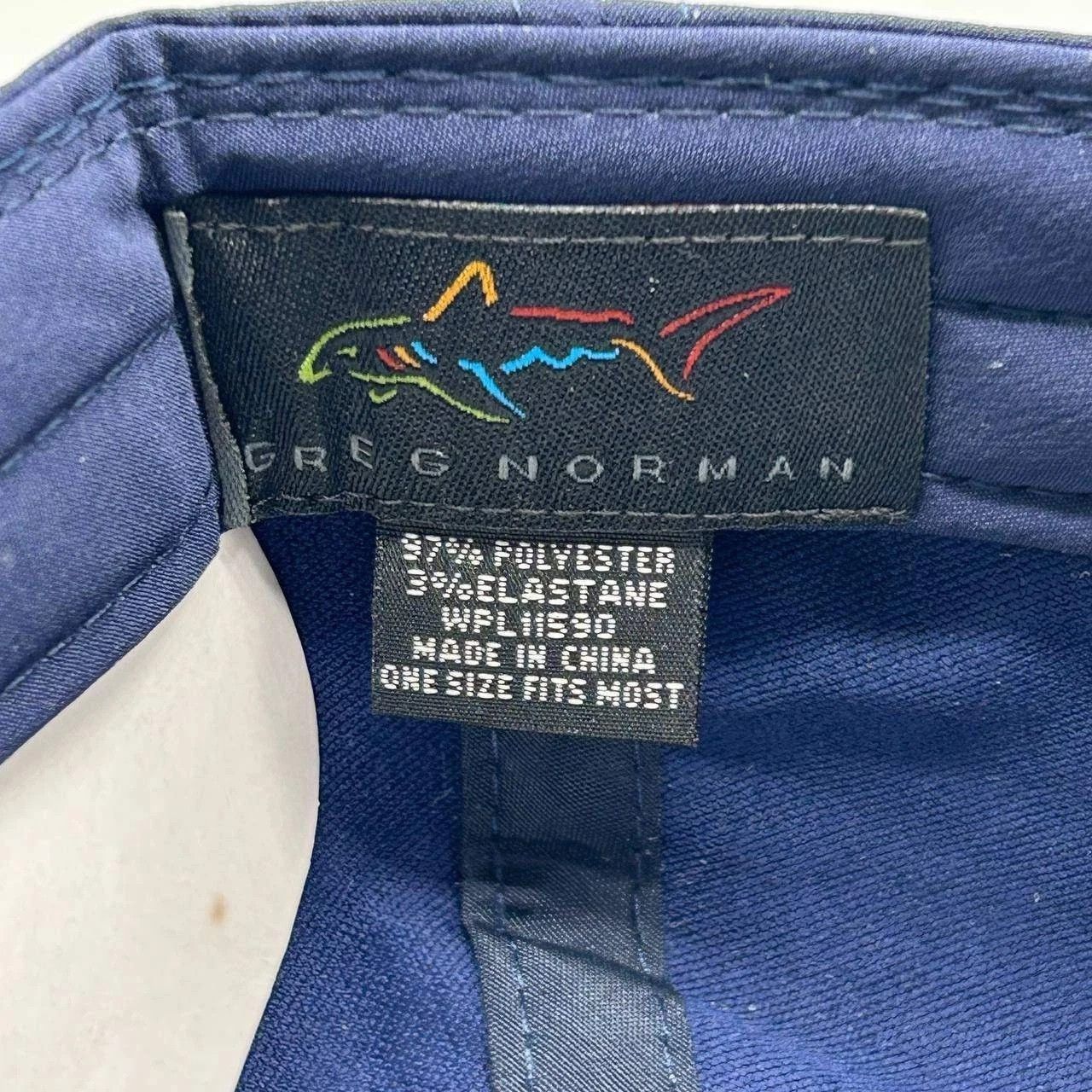 Greg Norman Greg Norman Golf Hat Men Blue Embroidered Strap Back Cap New Size ONE SIZE - 3 Thumbnail