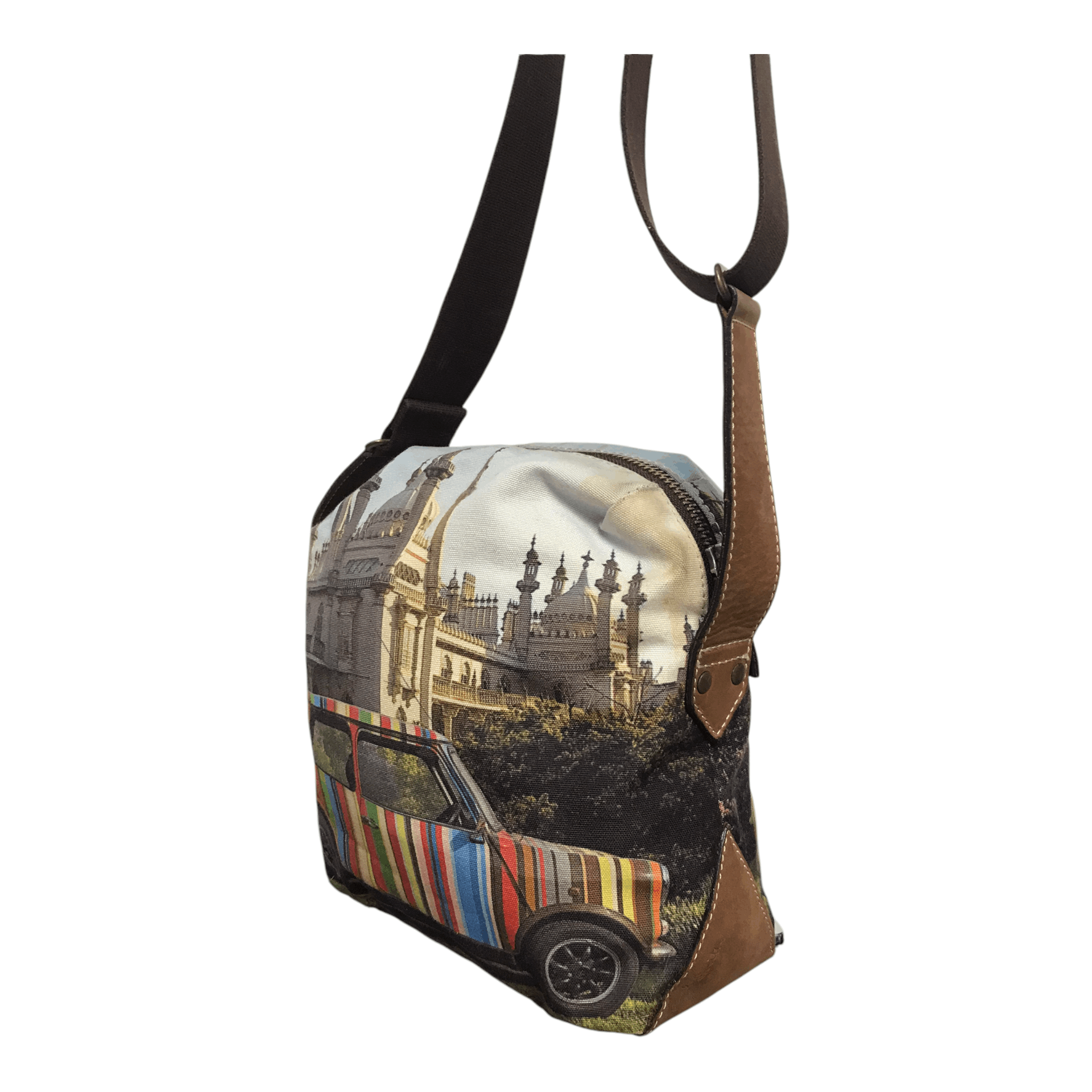 Paul Smith × Vintage Rare Paul Smith Mini Cooper Canvas Travel Sling Bag Size ONE SIZE - 4 Thumbnail