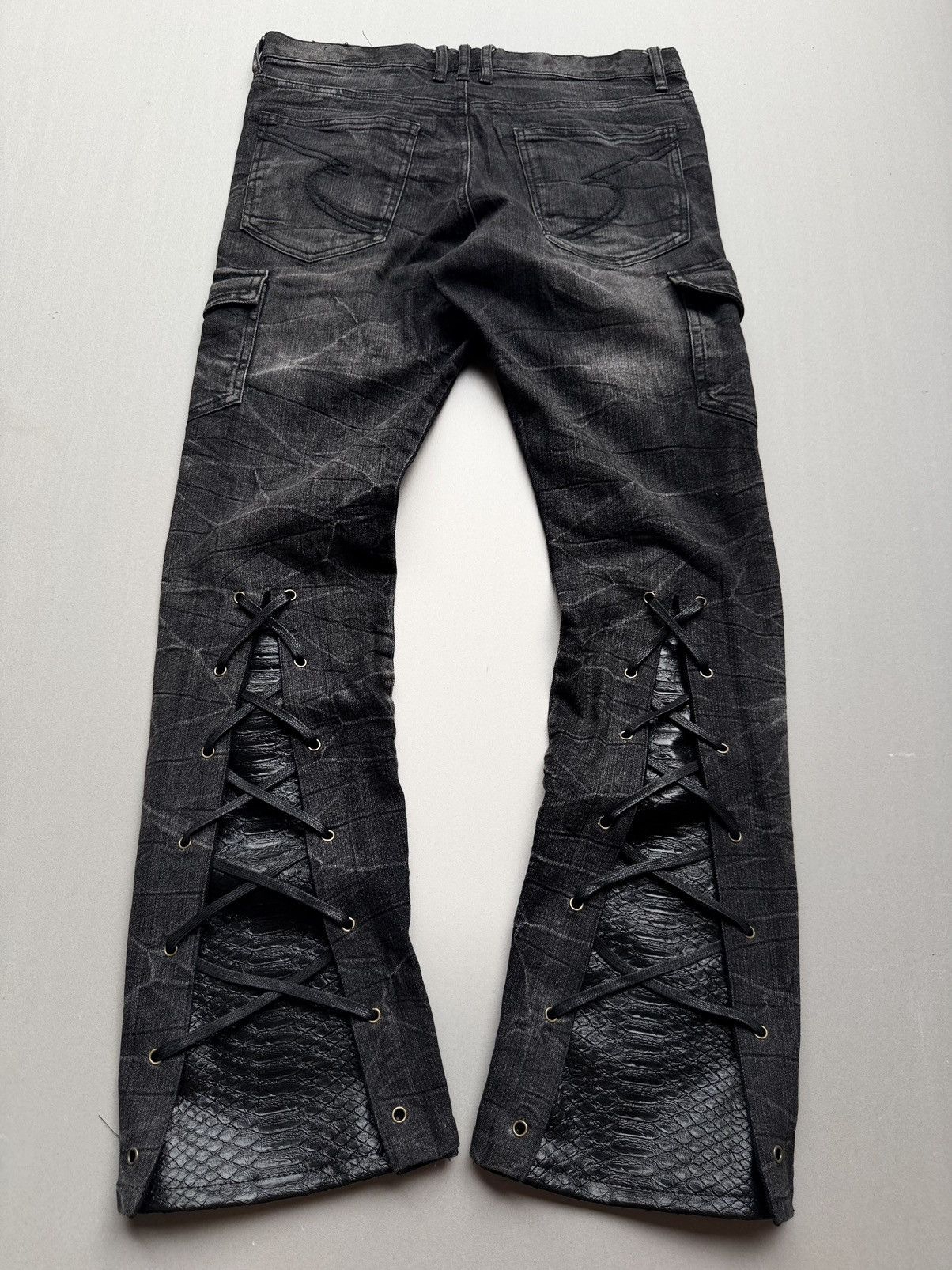 semanticdesign lace-up flare jeans Size US 28 / EU 44 - 3 Thumbnail