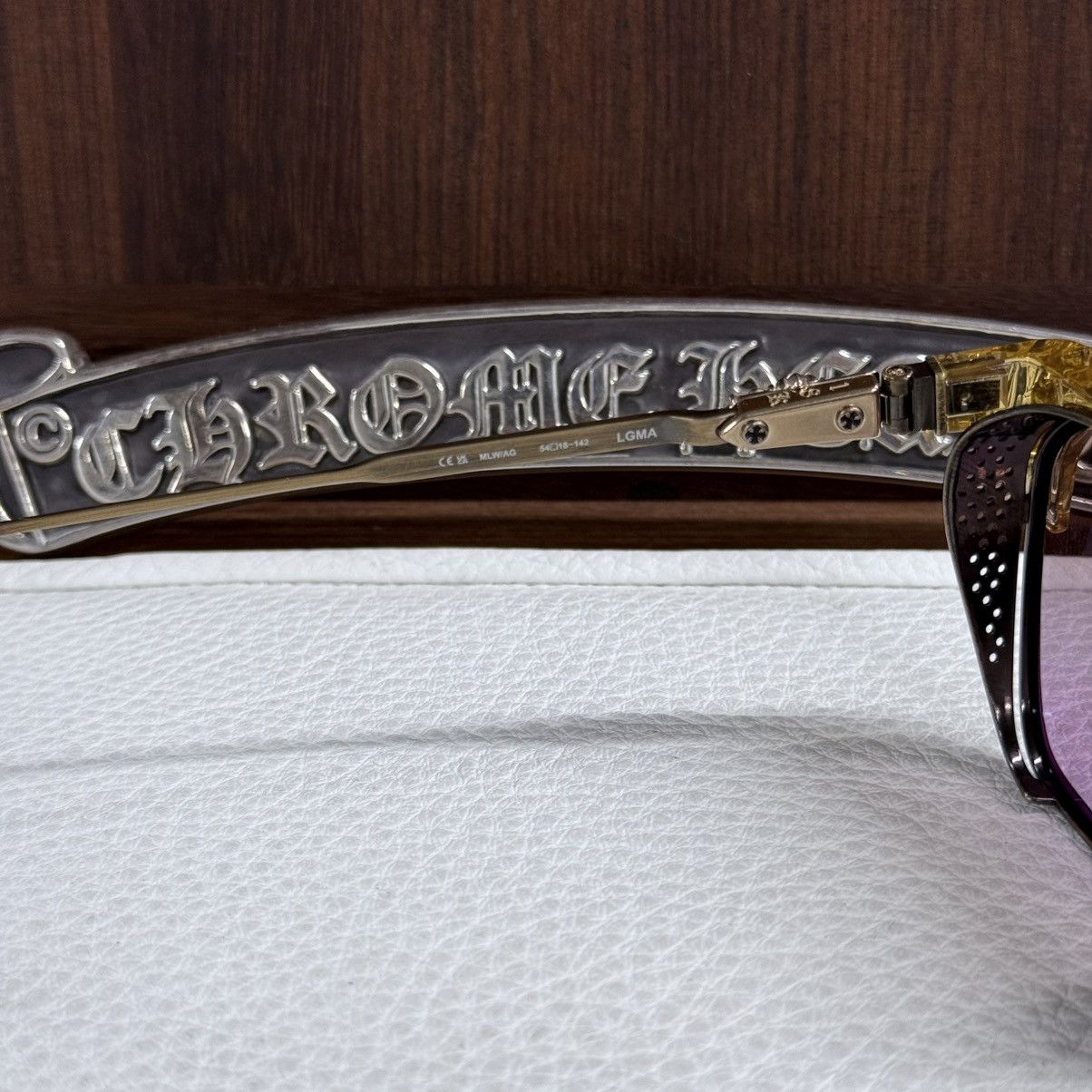 Chrome Hearts Chrome Hearts LMGA 1/1 ‘Lakers’ Sunglasses Size ONE SIZE - 7 Thumbnail