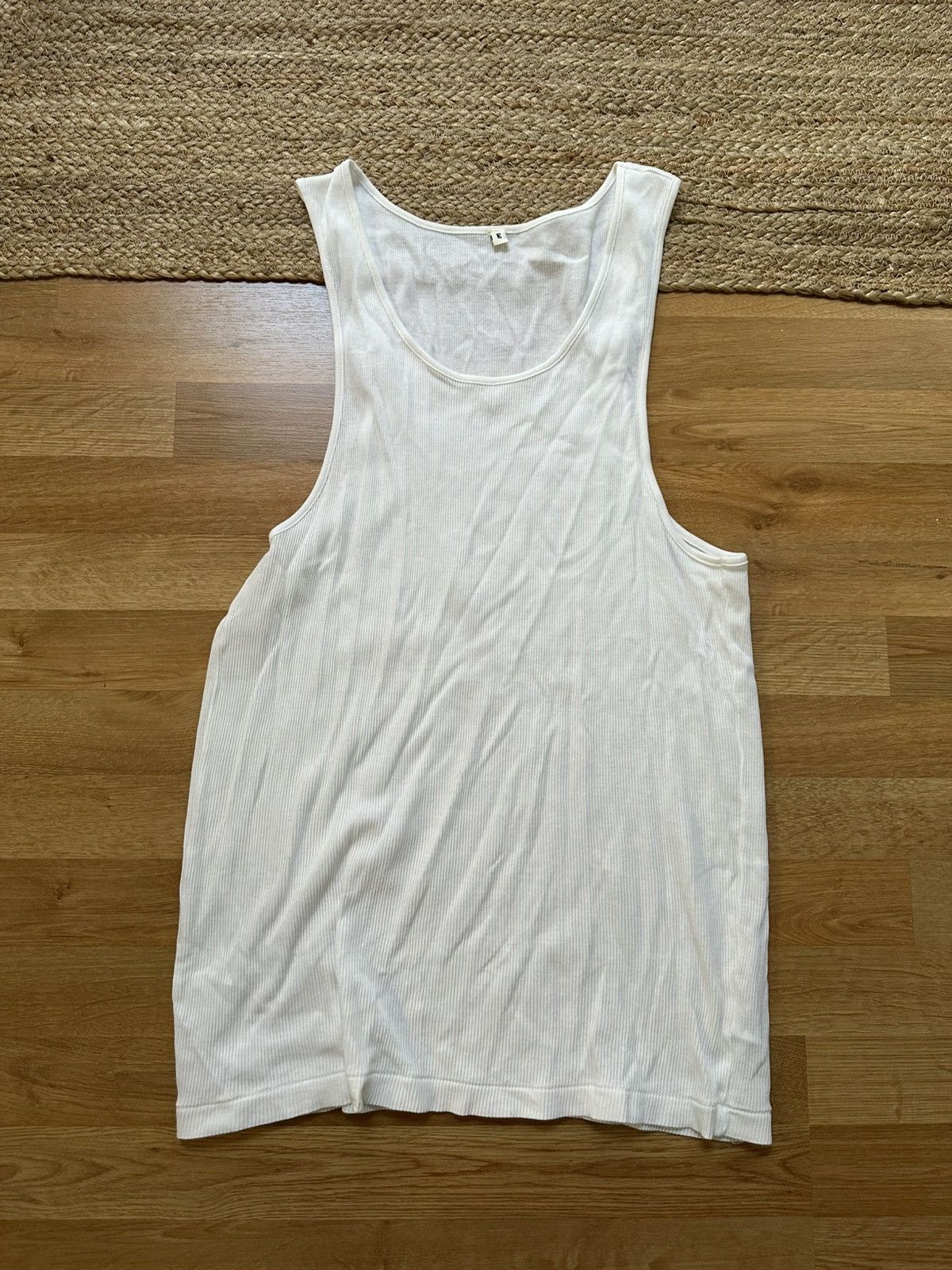 Elwood ribbed tank white L/XL