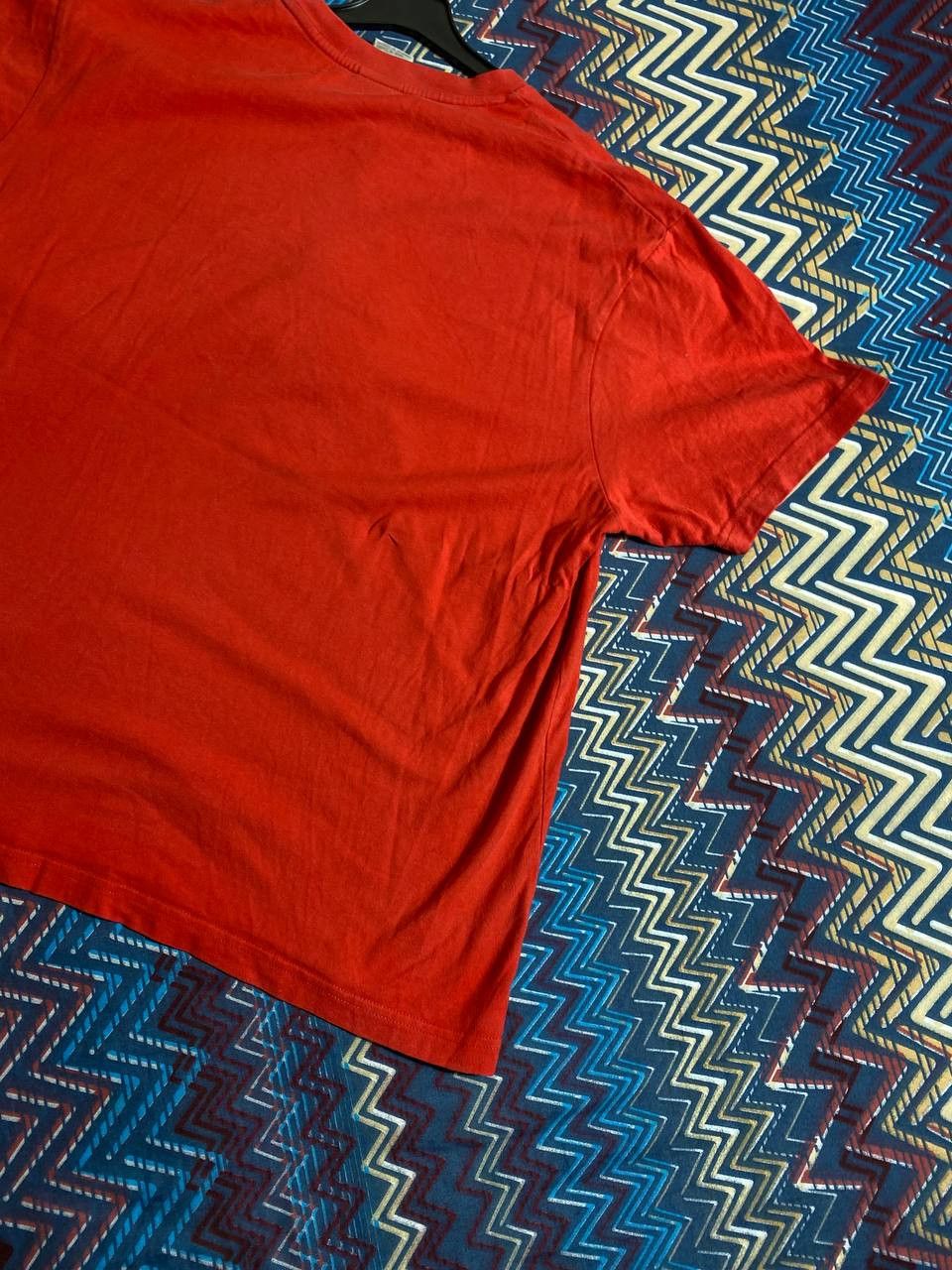 Nike × Vintage Vintage 80s Nike swoosh graphic ringer t shirt Size US XL / EU 56 / 4 - 9 Thumbnail