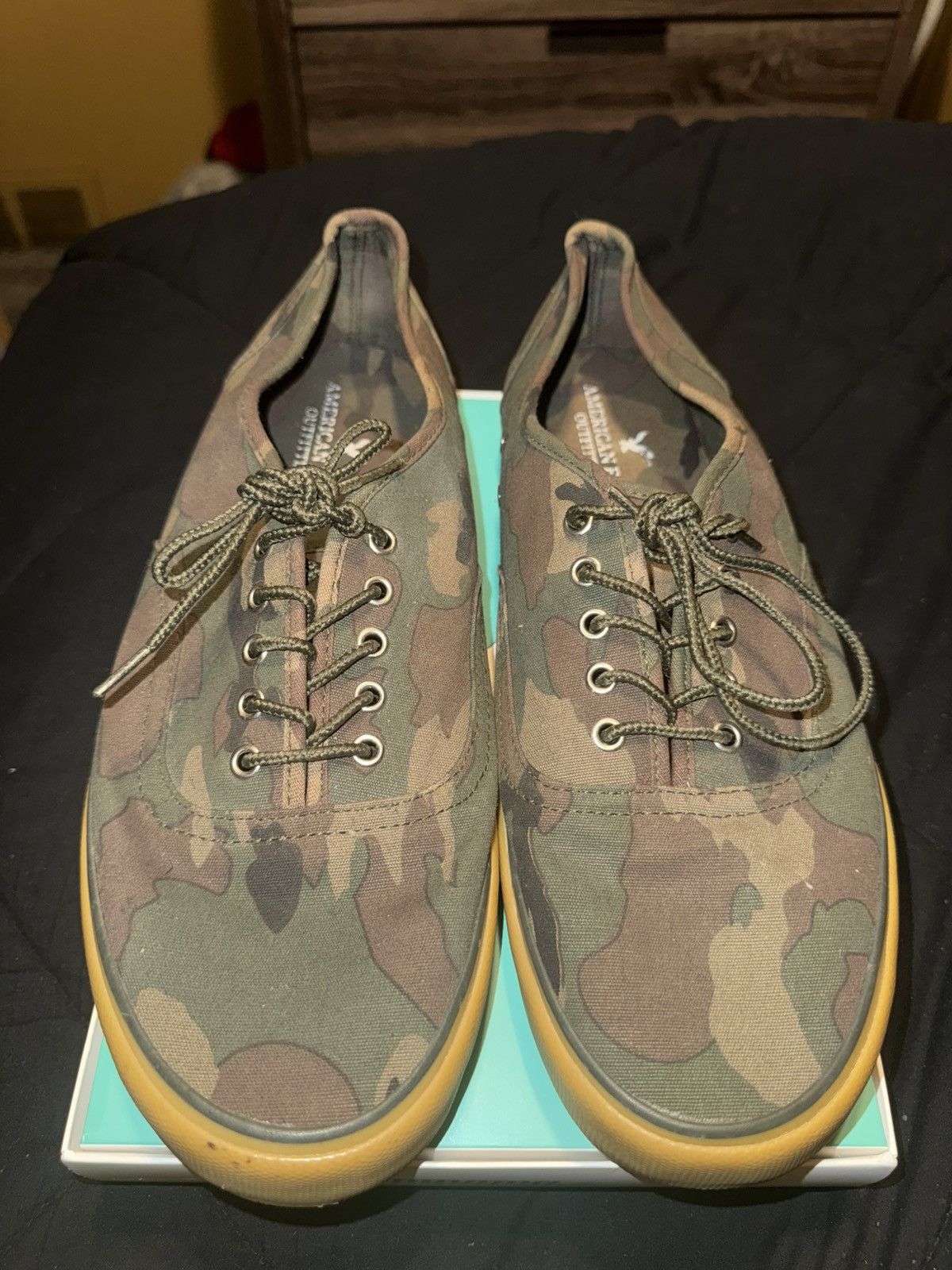American Eagle Outfitters American Eagle Outfitters Camouflage Low-Top Sneakers 11m Size US 11 / EU 44 - 1 Thumbnail