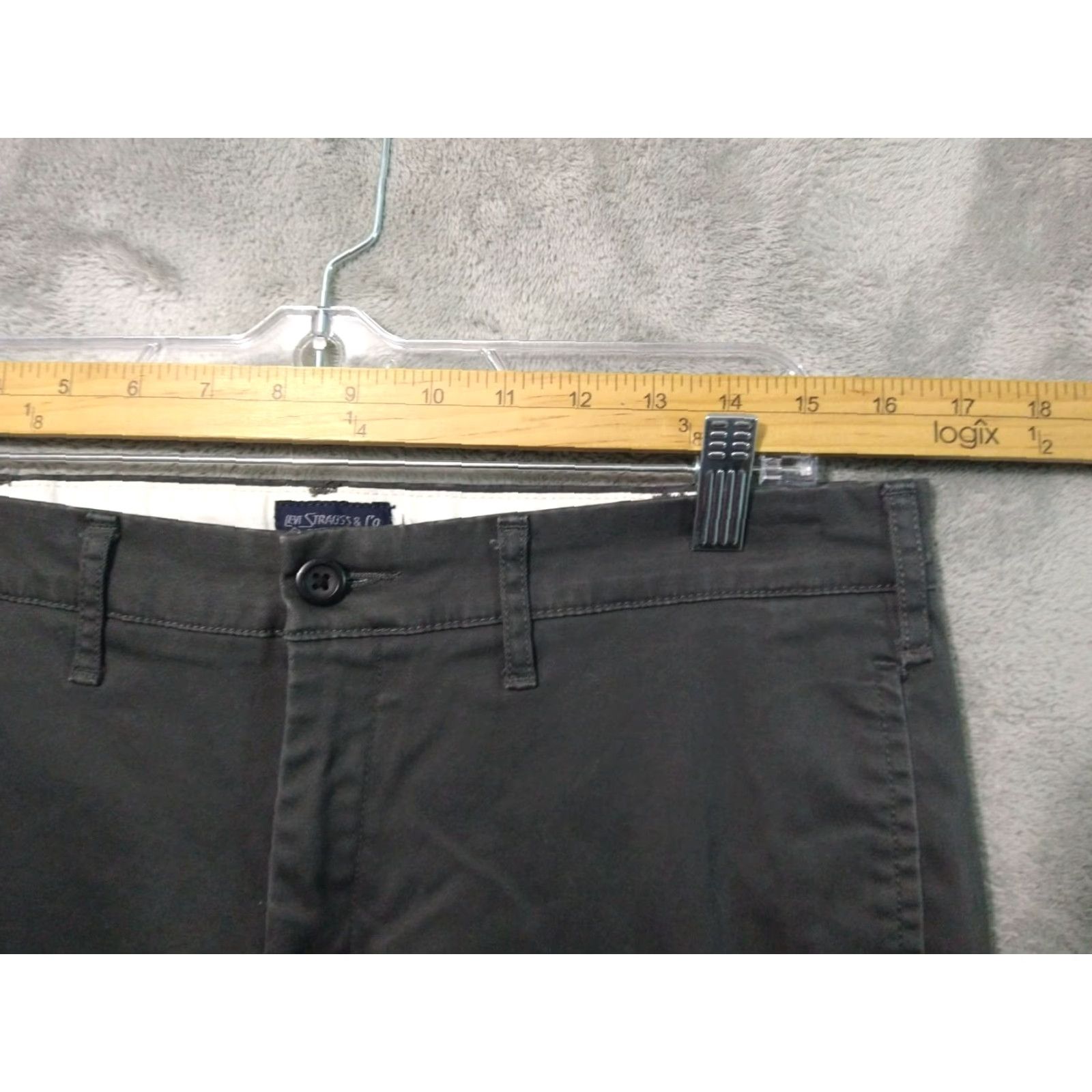 Levi's Levi's Pants Mens 33x30 Gray Chino Cotton Flat Front Mid Rise Regular Casual Workwear Mens Size US 33 - 3 Thumbnail