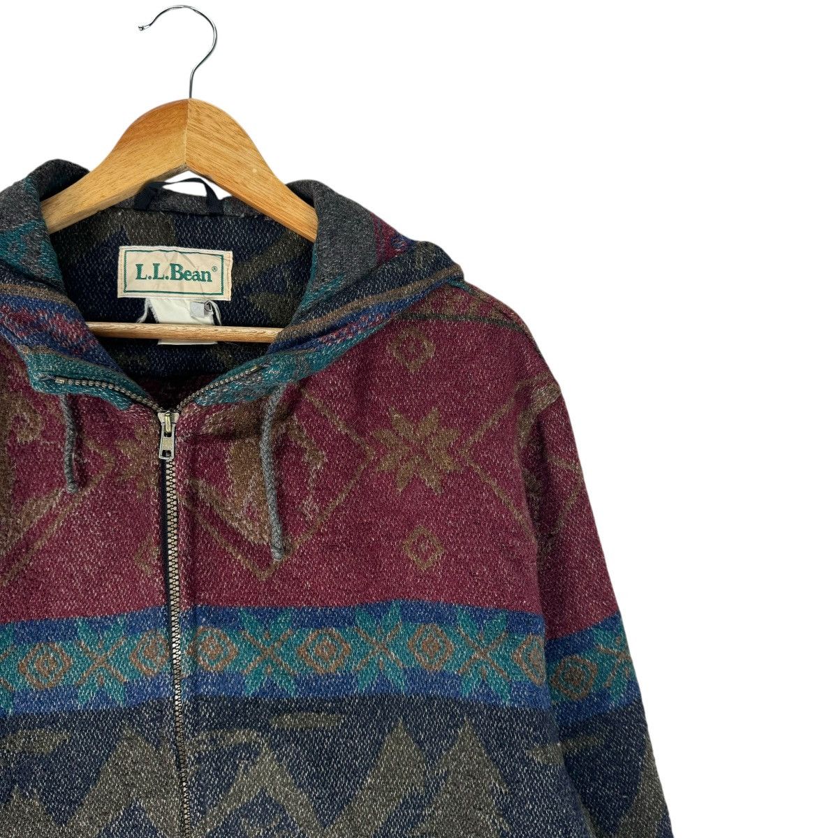 L.L. Bean ⚡️LL BEAN AZTEC NATIVE HOODIE ZIPPER JACKET Size US M / EU 48-50 / 2 - 4 Thumbnail