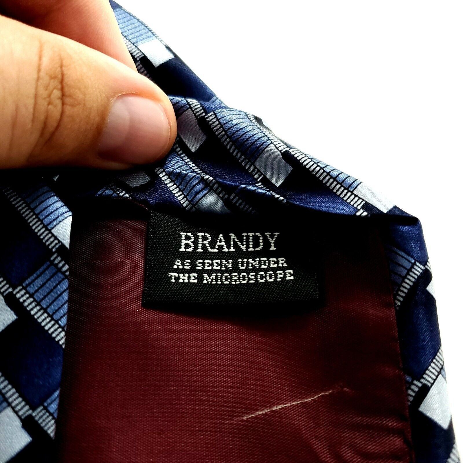 Vintage Cocktail Collection Blue Geometric Brandy Print Wide Short S Size ONE SIZE - 4 Thumbnail
