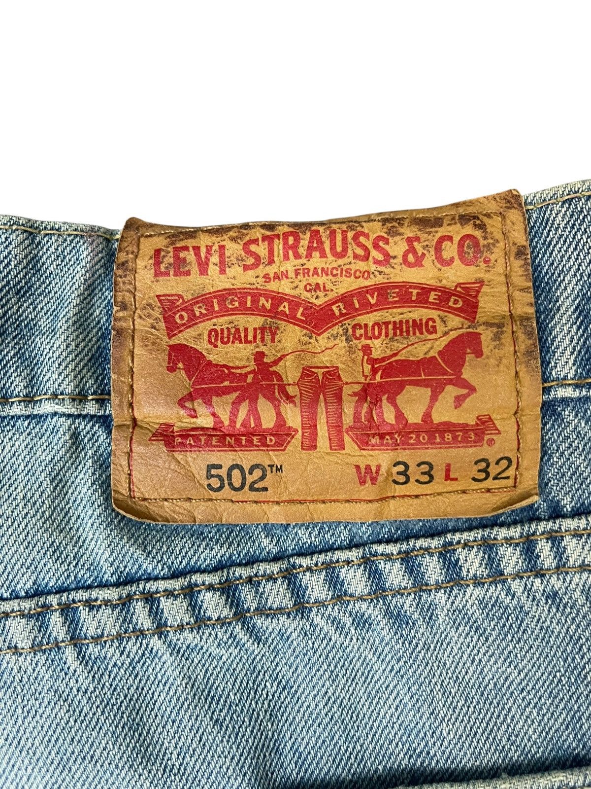 Levi's Vintage Levi’s 502 Distressed Jeans Size US 33 - 6 Thumbnail