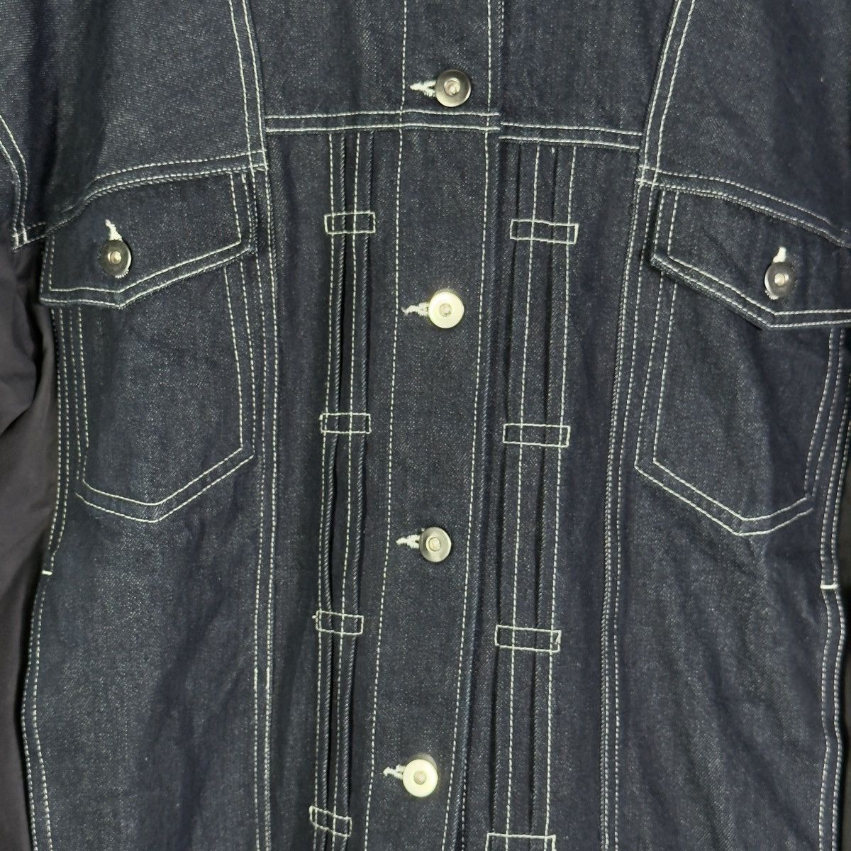 Other Marechal Terre Japanese Brand Docking Denim Hybrid Jacket Size M / US 6-8 / IT 42-44 - 3 Thumbnail