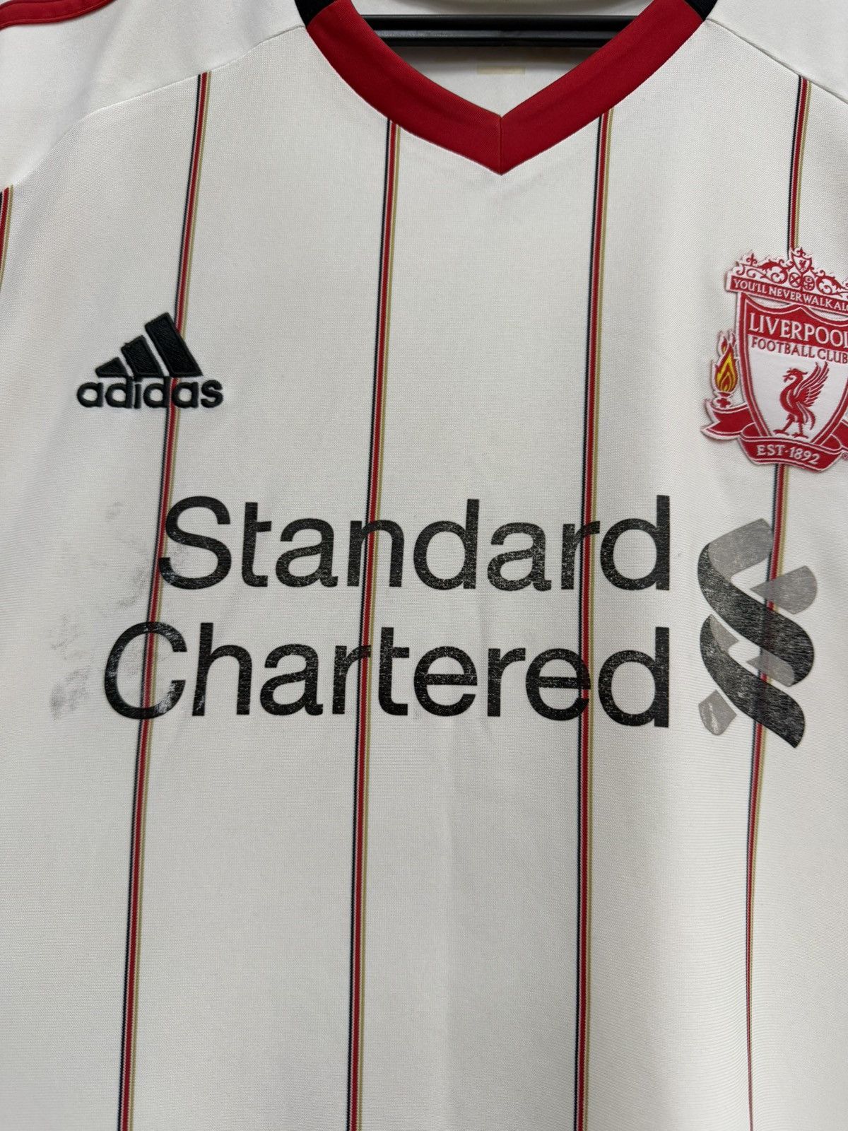 Adidas Liverpool FC 2010 Away Football Jersey #8 Gerrard Adidas Size US L / EU 52-54 / 3 - 8 Thumbnail