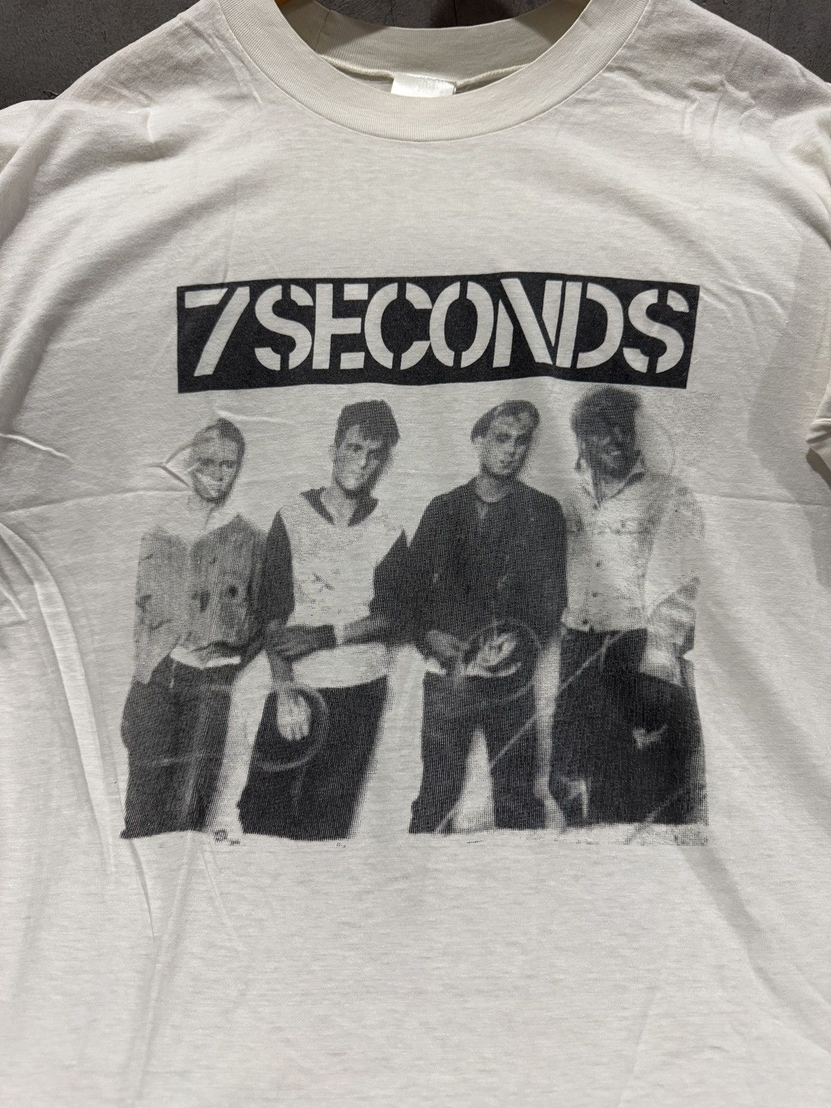 Band Tees Vintage 7 Seconds x punk x hardcore Size US L / EU 52-54 / 3 - 5 Thumbnail
