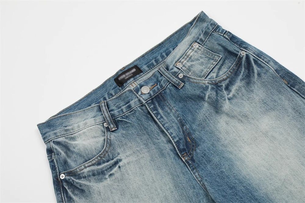 Japanese Brand × Vintage Men's American casual loose wide-leg gradient washed jeans Size US 32 / EU 48 - 3 Thumbnail