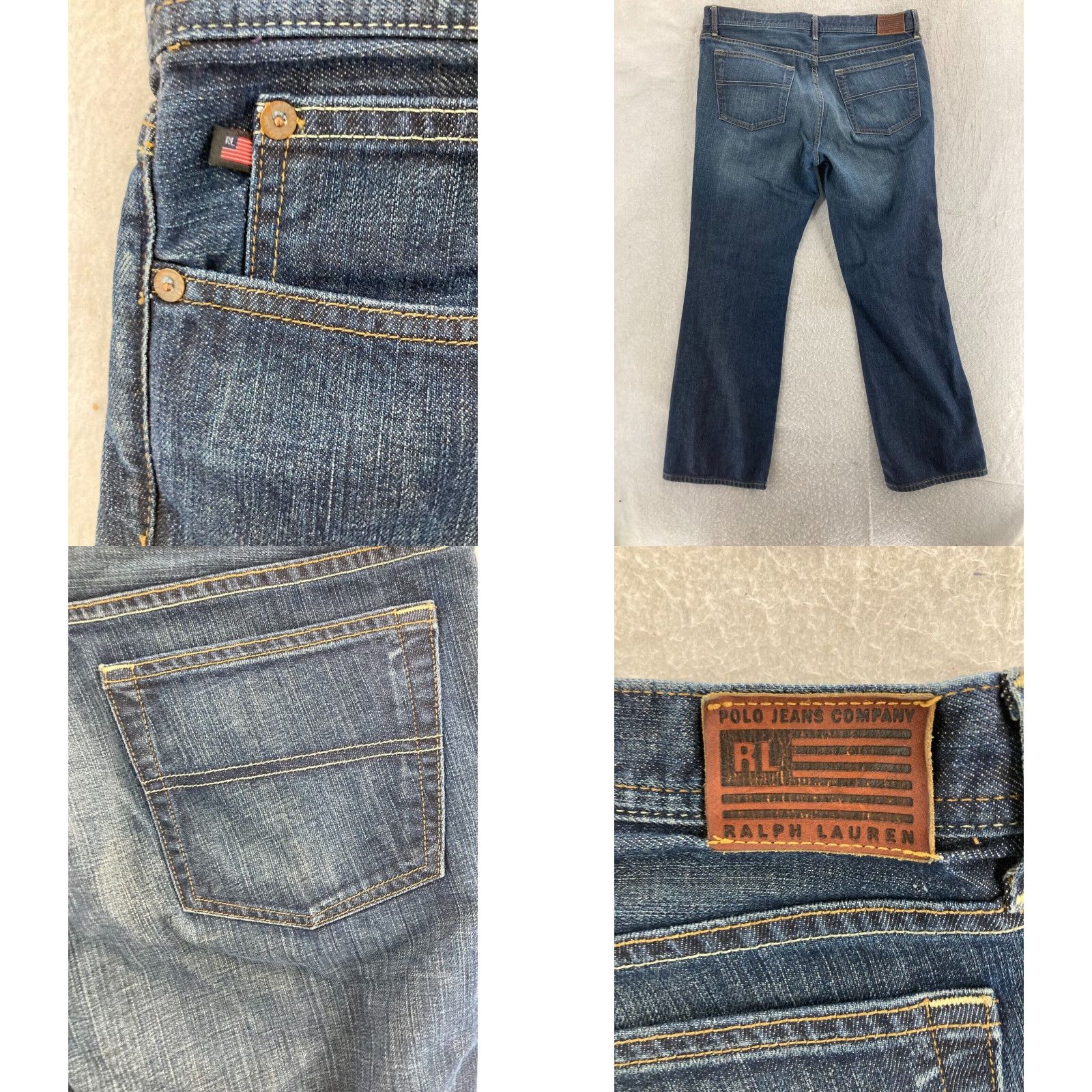 Ralph Lauren Ralph Lauren Jeans Womens 14 Blue Bootcut 100% Cotton Denim Pants Regular Rise Mid Blue Size 36" / US 14 / IT 50 - 8 Thumbnail