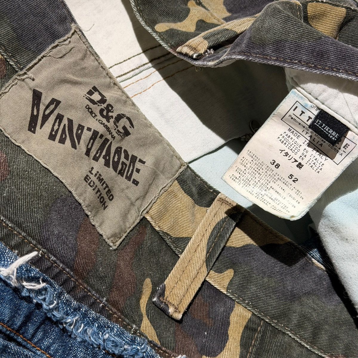 Dolce & Gabbana Archive Denim camo pant Size US 38 / EU 54 - 3 Thumbnail
