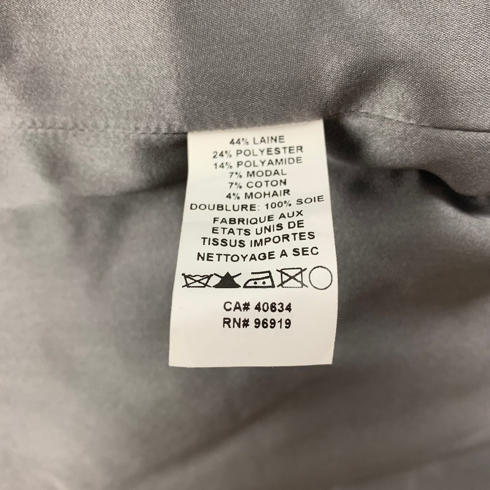 Marc Jacobs Size 0 Silver & Grey Metallic Wool Blend Cropped Jacket Size XS / US 0-2 / IT 36-38 - 5 Thumbnail