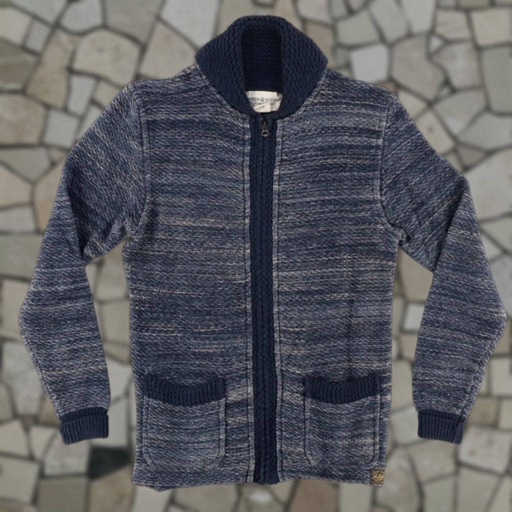 Ralph Lauren Demin Supply Ralph Lauren Full Zip Cardigan Solid Long Sleeve Blue Men's S Shirt Sweater Size US S / EU 44-46 / 1 - 1 Thumbnail