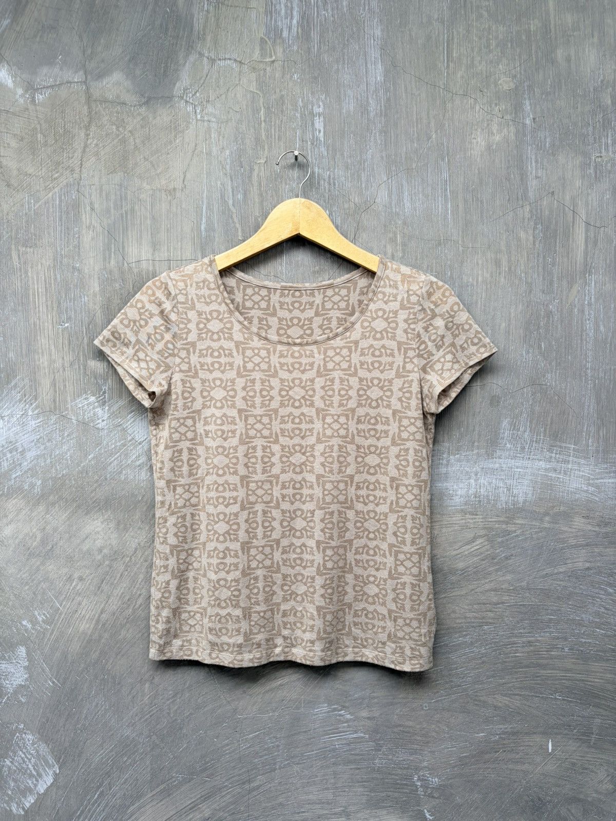 yoshie inaba Yoshie Inaba Tessellated Geometric Pattern T-Shirt Size S / US 4 / IT 40 - 1 Thumbnail
