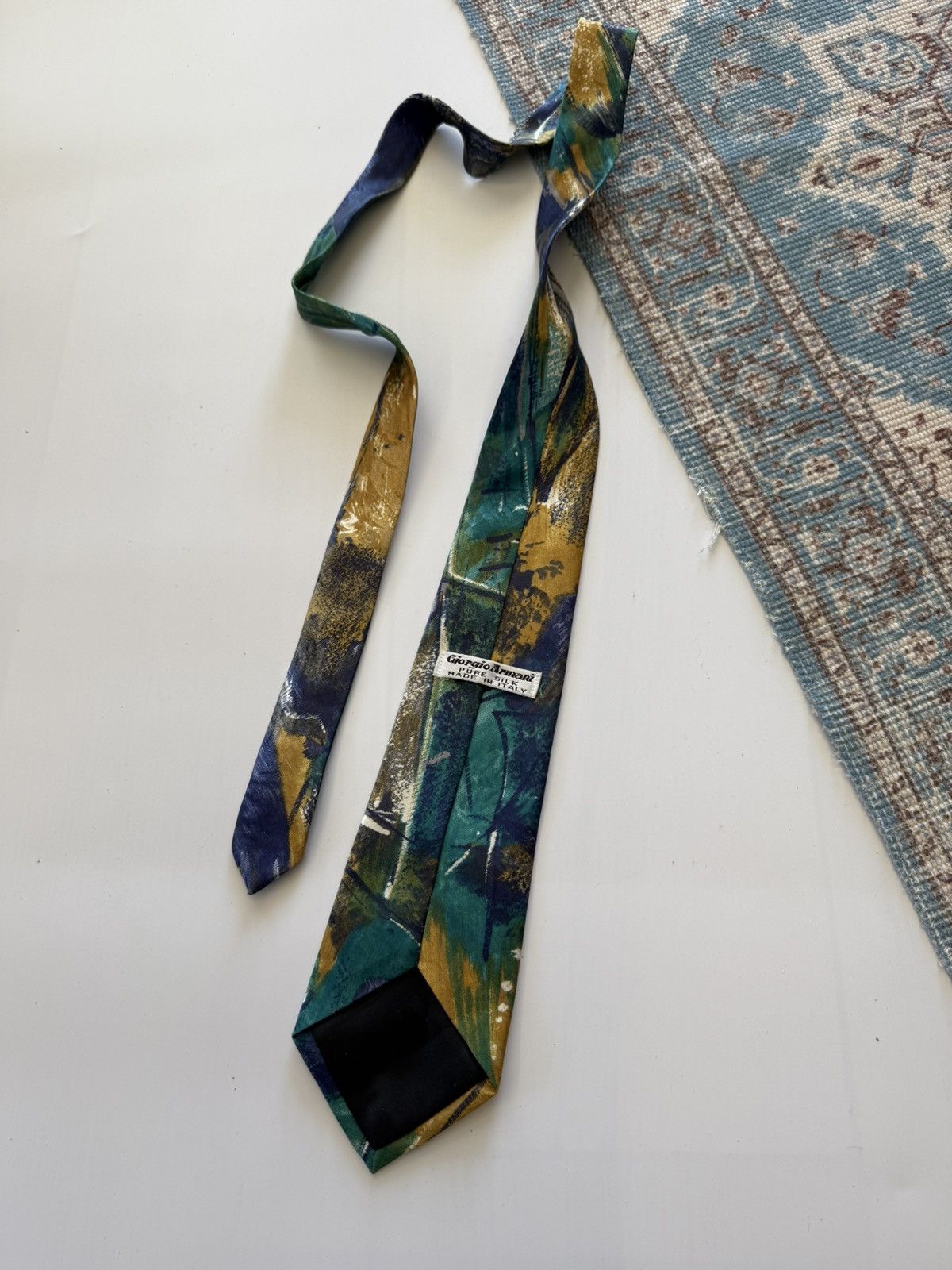 Giorgio Armani Archive 80-90s Giorgio Armani Pure Silk Ties Size ONE SIZE - 4 Thumbnail
