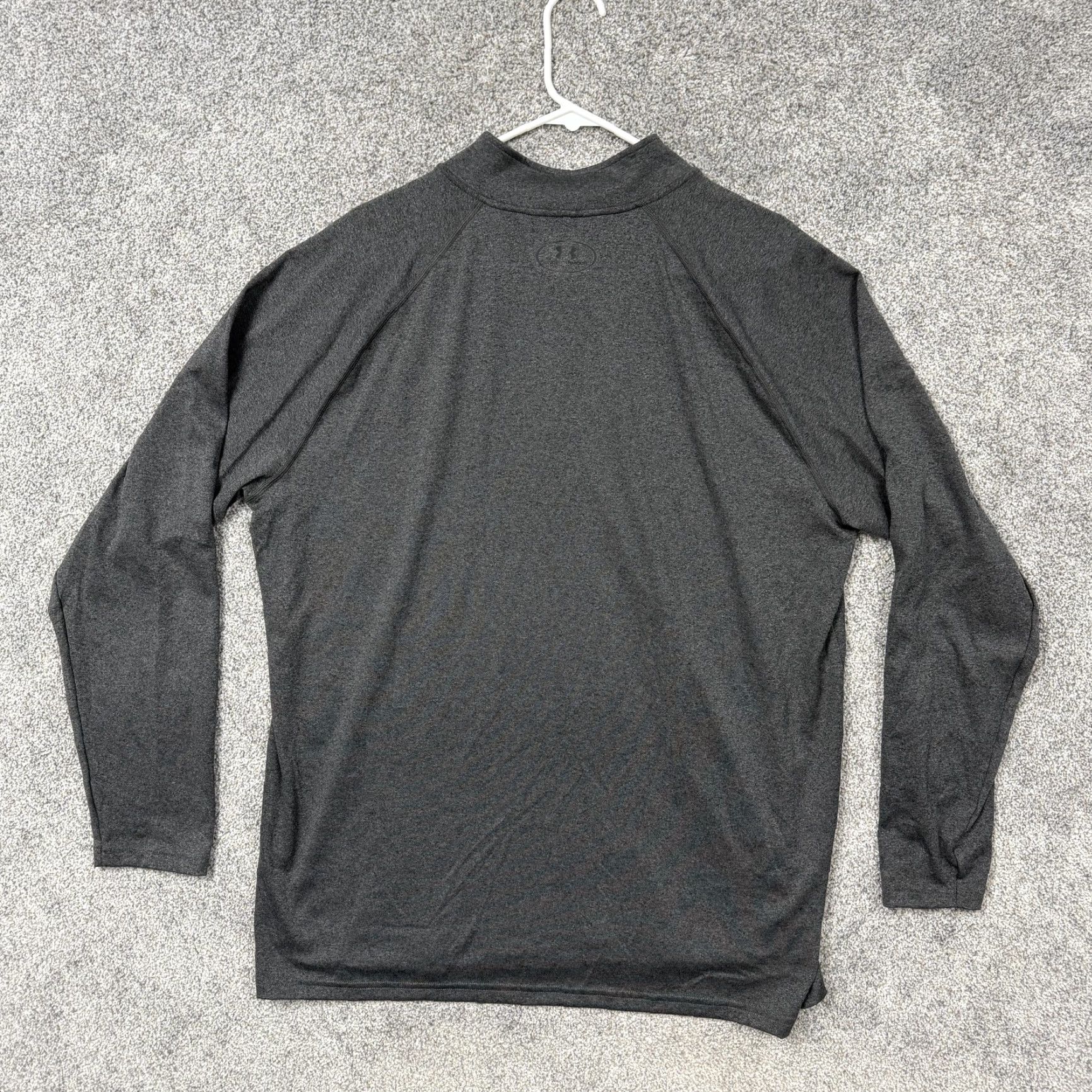 Under Armour Under Armour Pullover Mens XL Gray HeatGear 1/4 Zip Long Sleeve Raglan Sleeve Size US XL / EU 56 / 4 - 7 Thumbnail