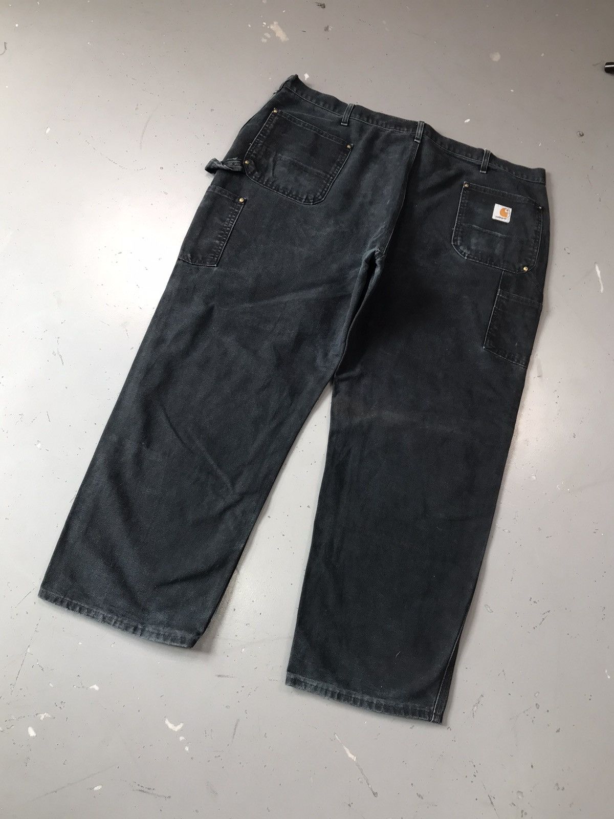Carhartt Vintage Carhartt B01 BLK double knee denim workwear 46x29 Size US 44 / EU 60 - 11 Thumbnail