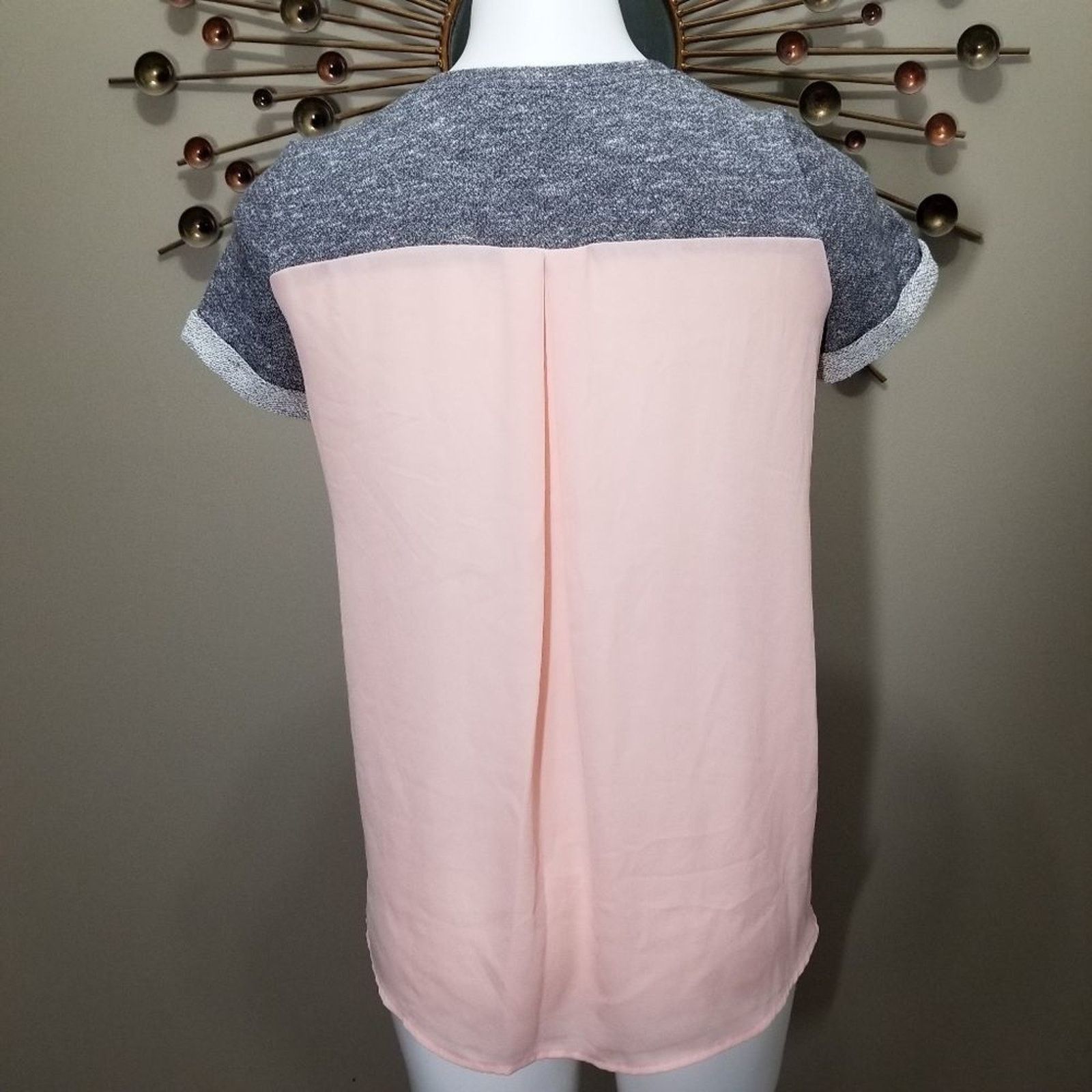Other Market & Spruce Heather Short Sleeve Shirt Size S / US 4 / IT 40 - 3 Thumbnail