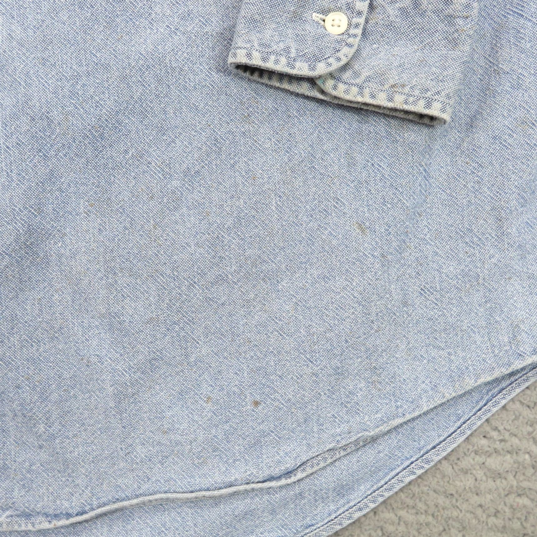 Abercrombie & Fitch VTG Abercrombie Fitch Shirt 16R XL Mens Denim Thick Heavy 90s Preppy Safari Size US XL / EU 56 / 4 - 4 Thumbnail