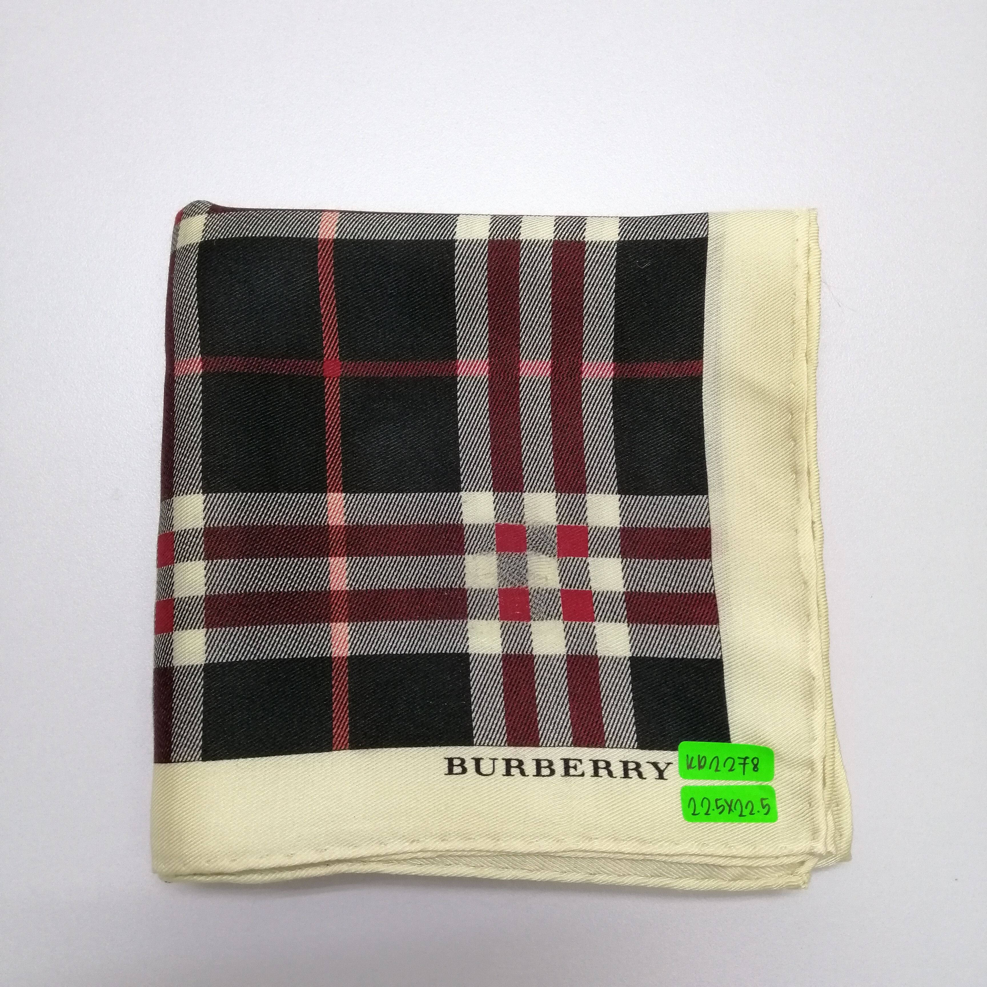Burberry × Vintage Burberry Handkerchief/Neckerchief/Bandana-KD2278 Size ONE SIZE - 6 Thumbnail