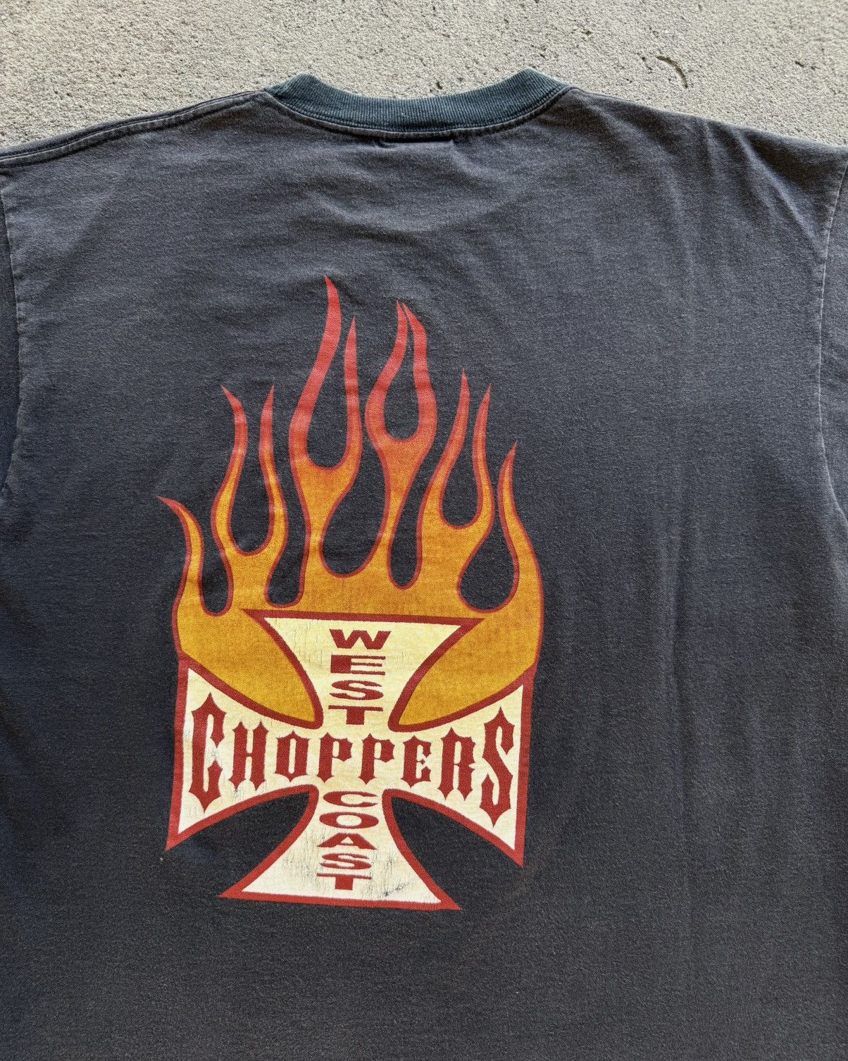 West Coast Choppers Vintage West Coast Choppers Fire Flames Size US L / EU 52-54 / 3 - 4 Thumbnail