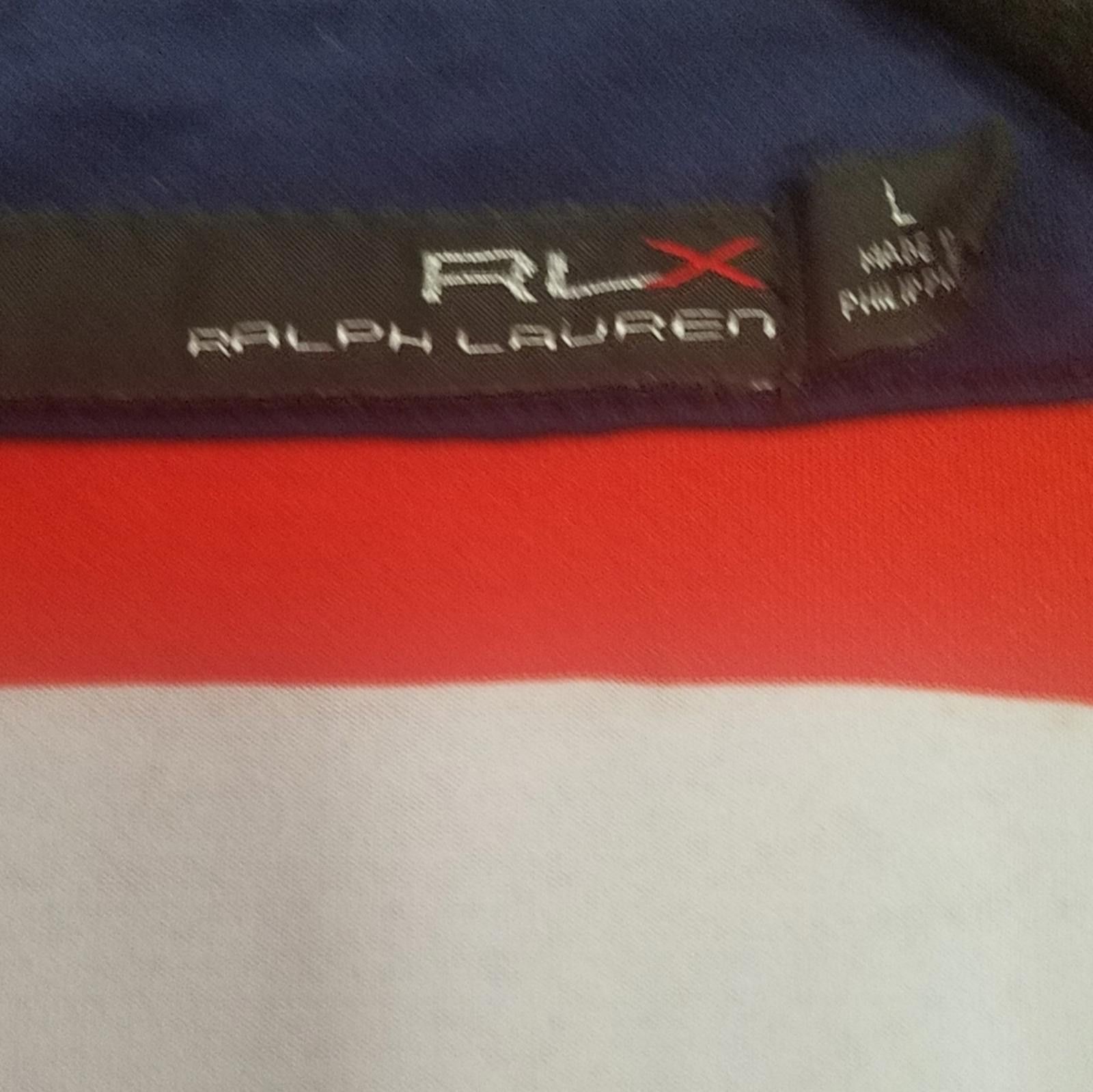 Polo Ralph Lauren RLX Ralph Lauren Striped Orang and White Shirt Size Large Size US L / EU 52-54 / 3 - 3 Thumbnail