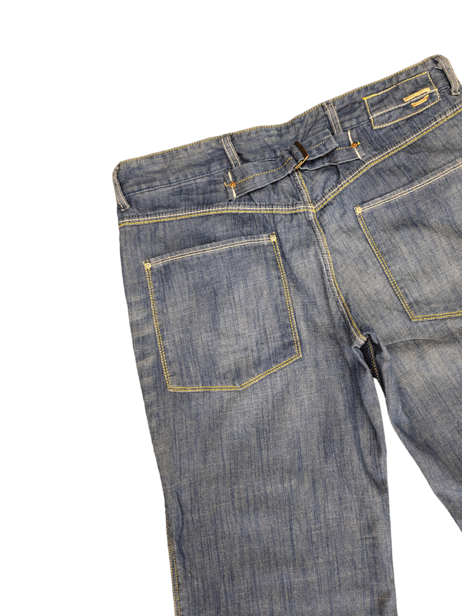 Diesel Flare Baggy Jeans Diesel D Logo Carpenter Boot Cut Low Rise Size US 29 - 5 Thumbnail