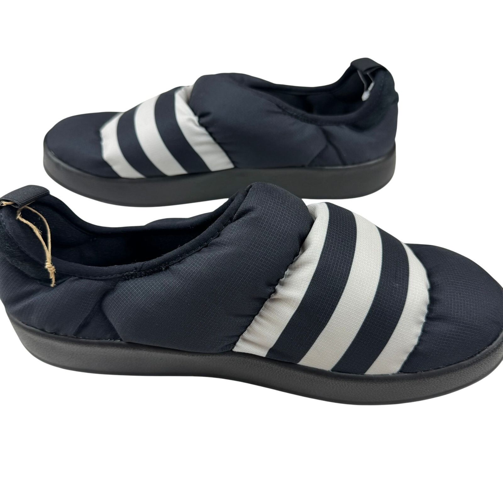 Adidas Adidas Puffylette Navy Blue Slides - Men's Size 11 Size US 11 / EU 44 - 2 Thumbnail