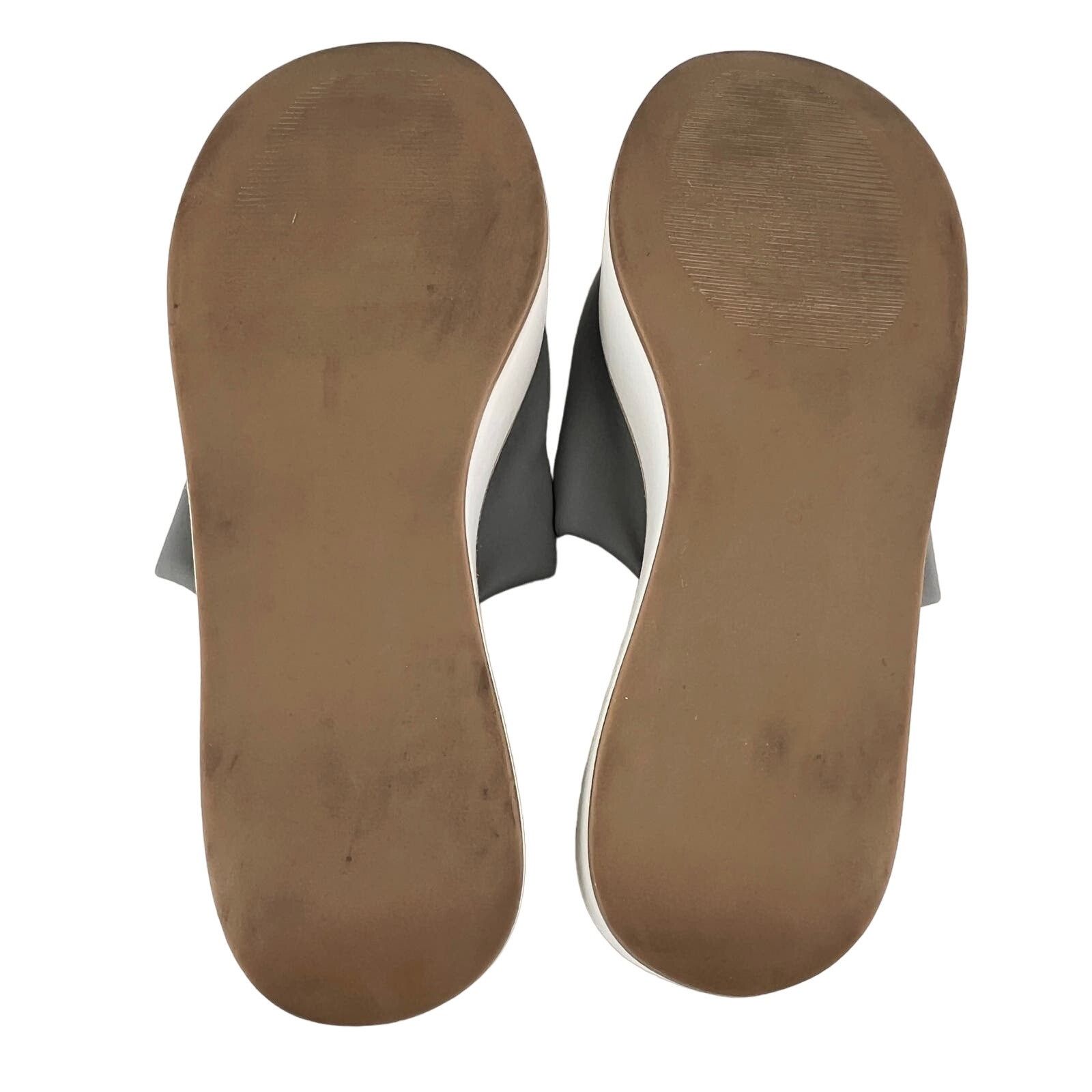J/Slides J/Slides Platform Sandals Slides 8 Gray White Size US 8 / IT 38 - 9 Thumbnail