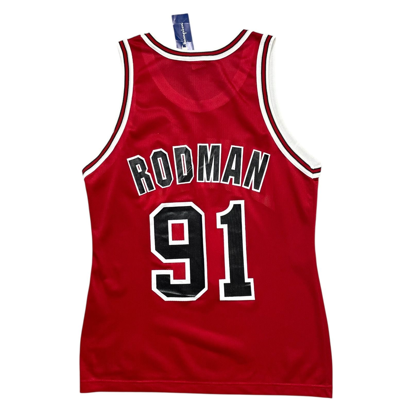 Champion VTG 90s CHICAGO BULLS DENNIS RODMAN CHAMPION JERSEY SIZE 40 Size US L / EU 52-54 / 3 - 2 Thumbnail