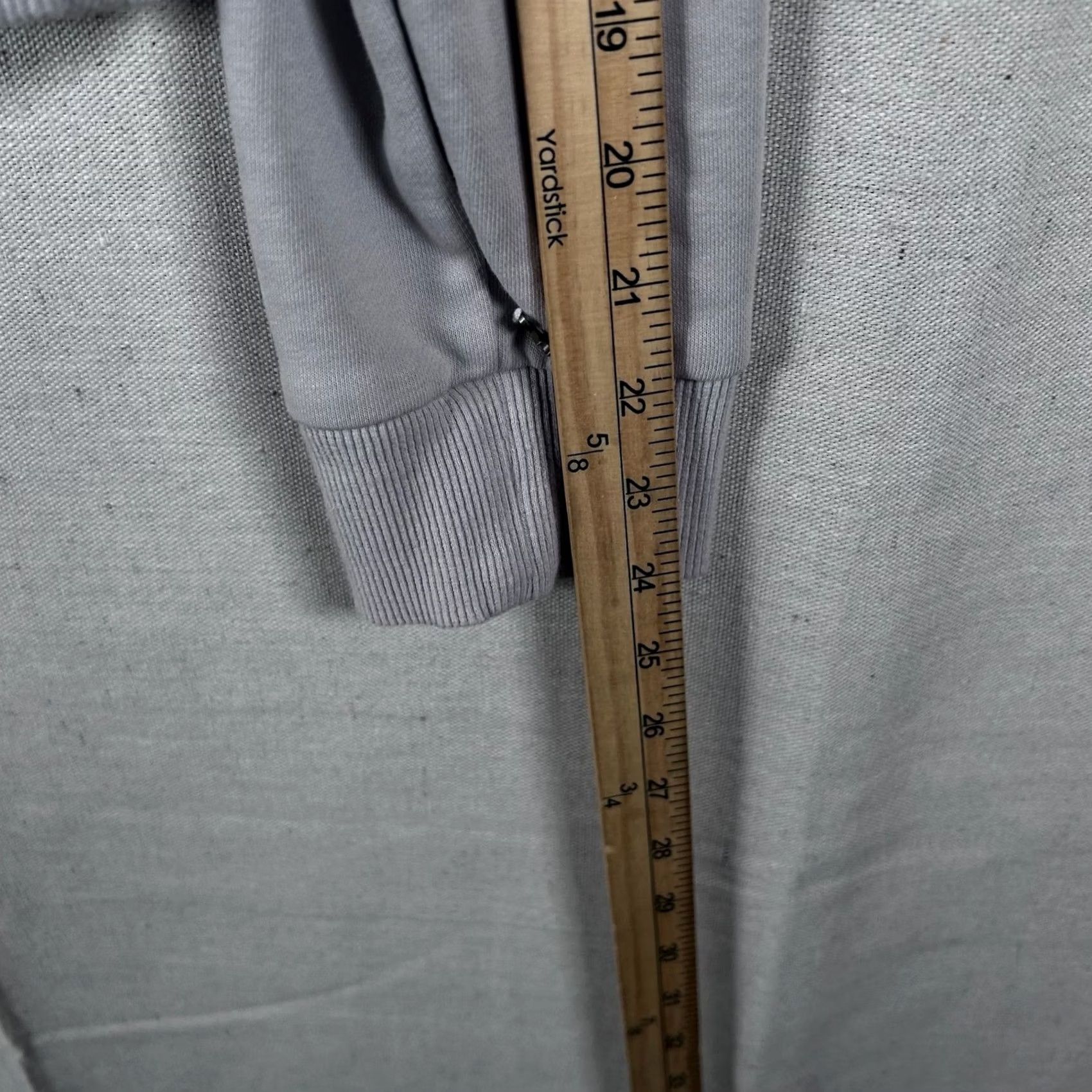 Avenue Ampersand Avenue Gray Cowl Neck Hoodie Pullover Sweater 100% Cotton Women's XL Raglan Sleeve, Drawstring, Pockets, Logo, Casual, Machine Washable Size XL / US 12-14 / IT 48-50 - 7 Thumbnail