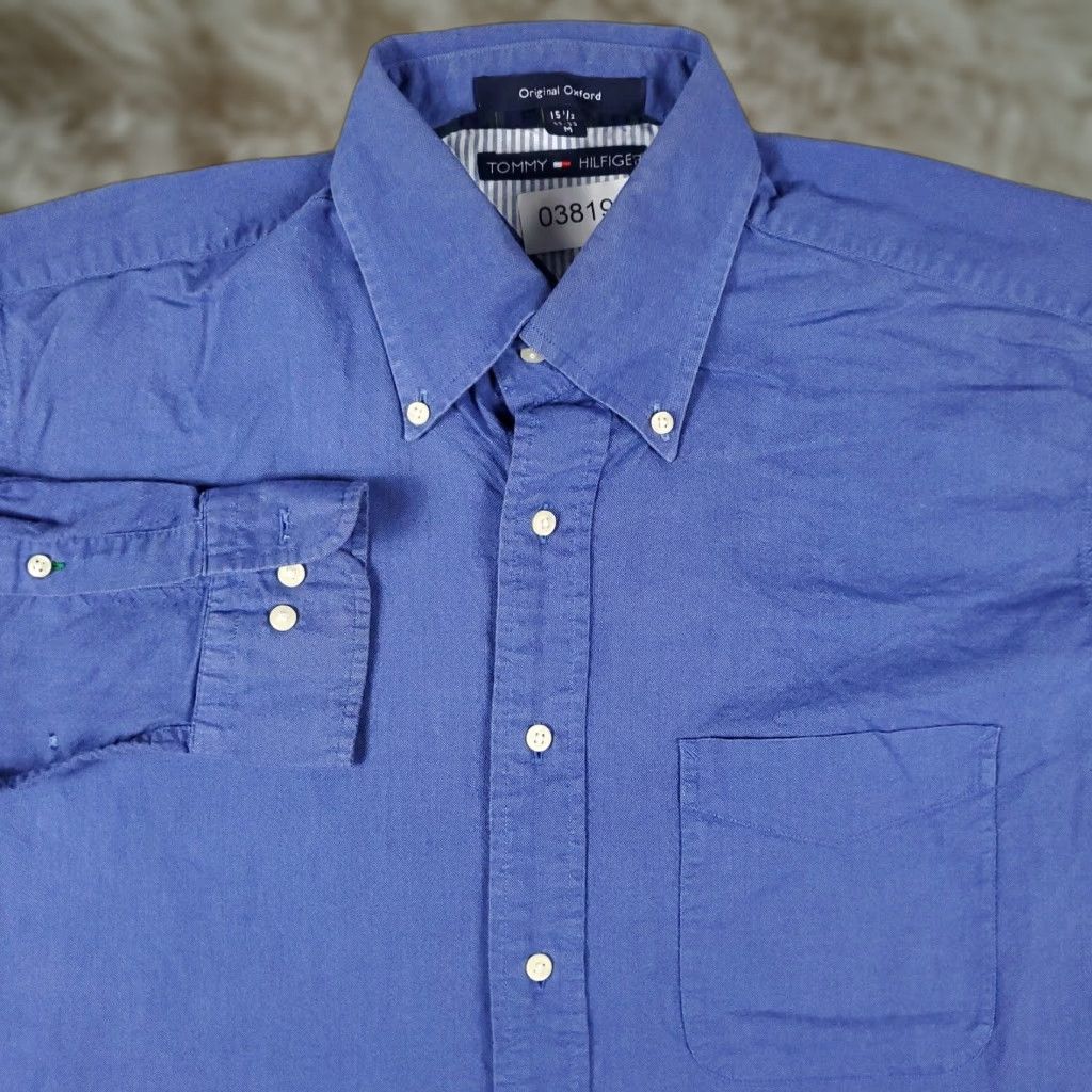 Tommy Hilfiger Tommy Hilfiger Shirt Mens Medium Blue Casual Button Up Long Sleeve Size US M / EU 48-50 / 2 - 1 Thumbnail