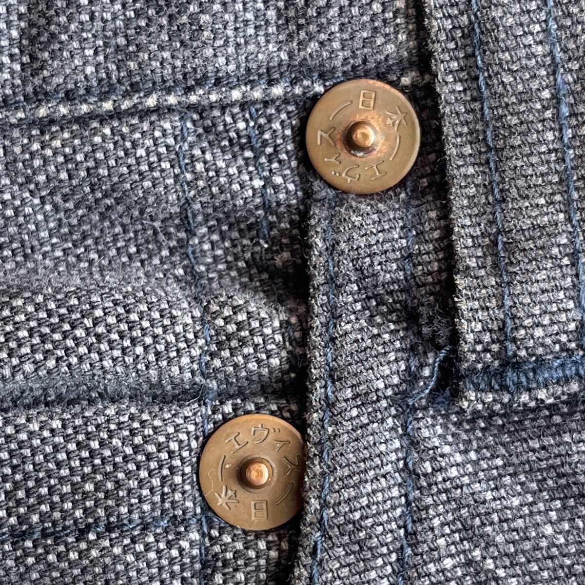 Evisu × Japanese Brand EVISU BLACK SEAGULL VELVET LIST JEANS Size US 30 / EU 46 - 10 Thumbnail
