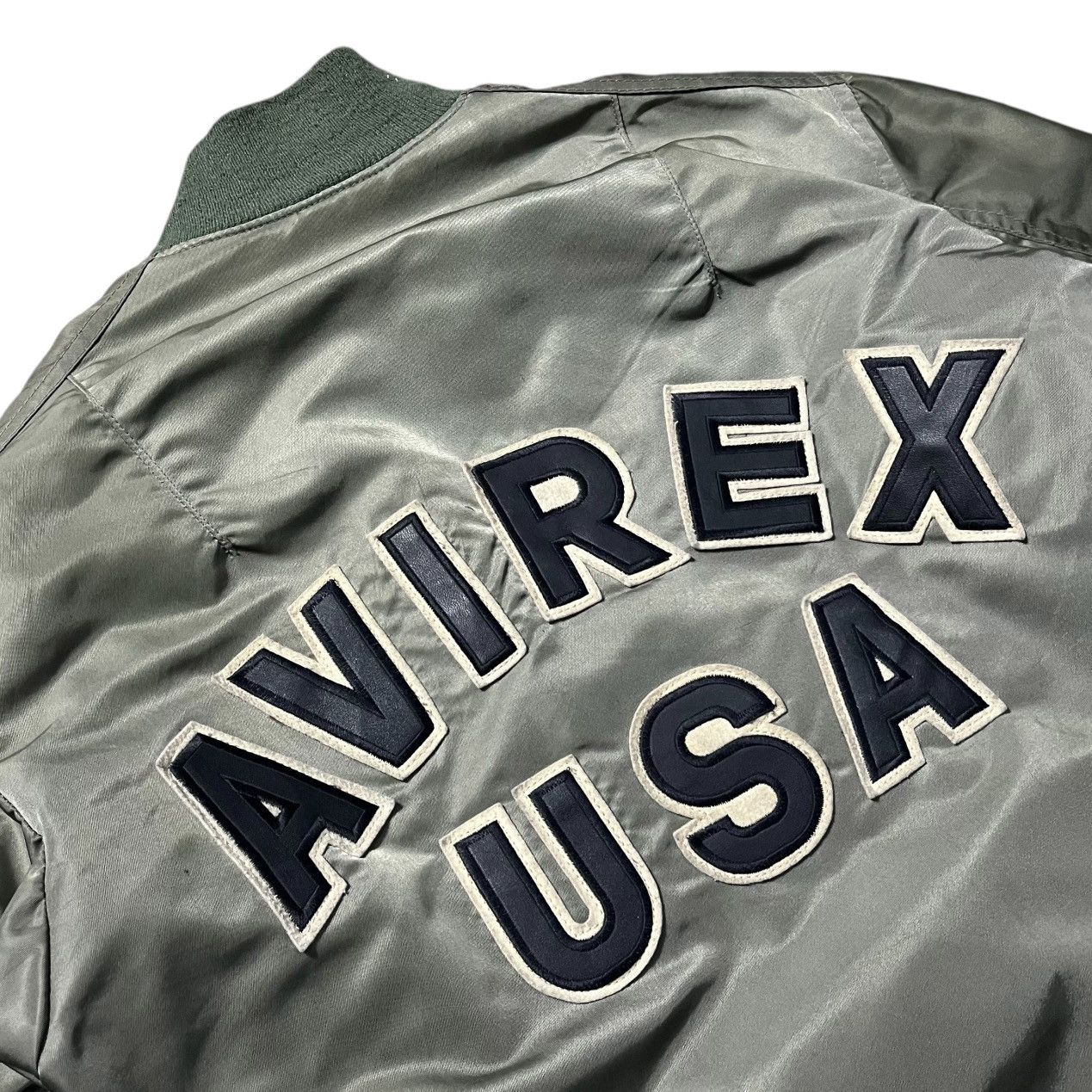Avirex Vintage Avirex Big Logo MA-1 Flight Bomber Jacket Size US S / EU 44-46 / 1 - 5 Thumbnail