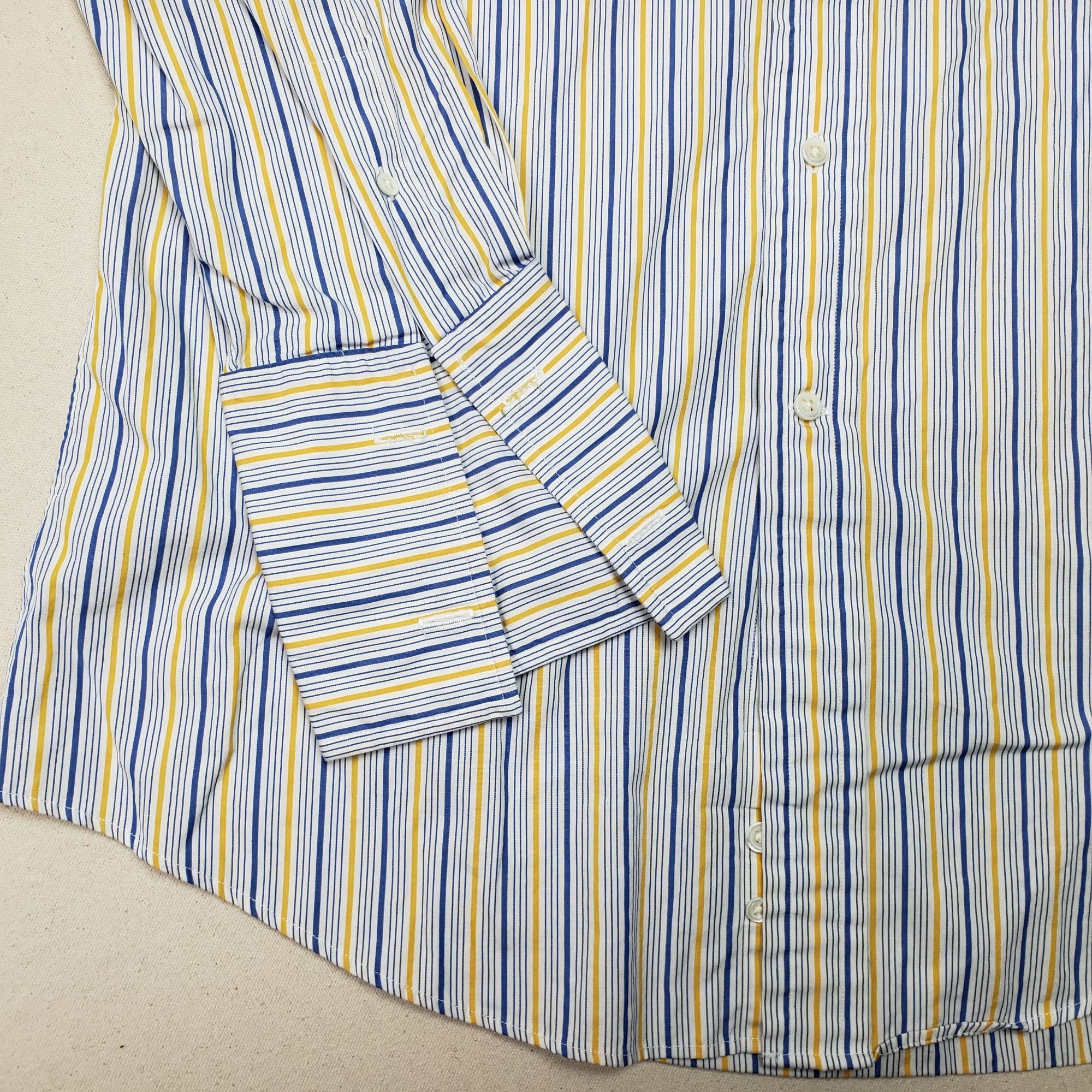 Faconnable Faconnable Men's Long Sleeve Button Up Stripe Shirt Sz XL Size US XL / EU 56 / 4 - 4 Thumbnail