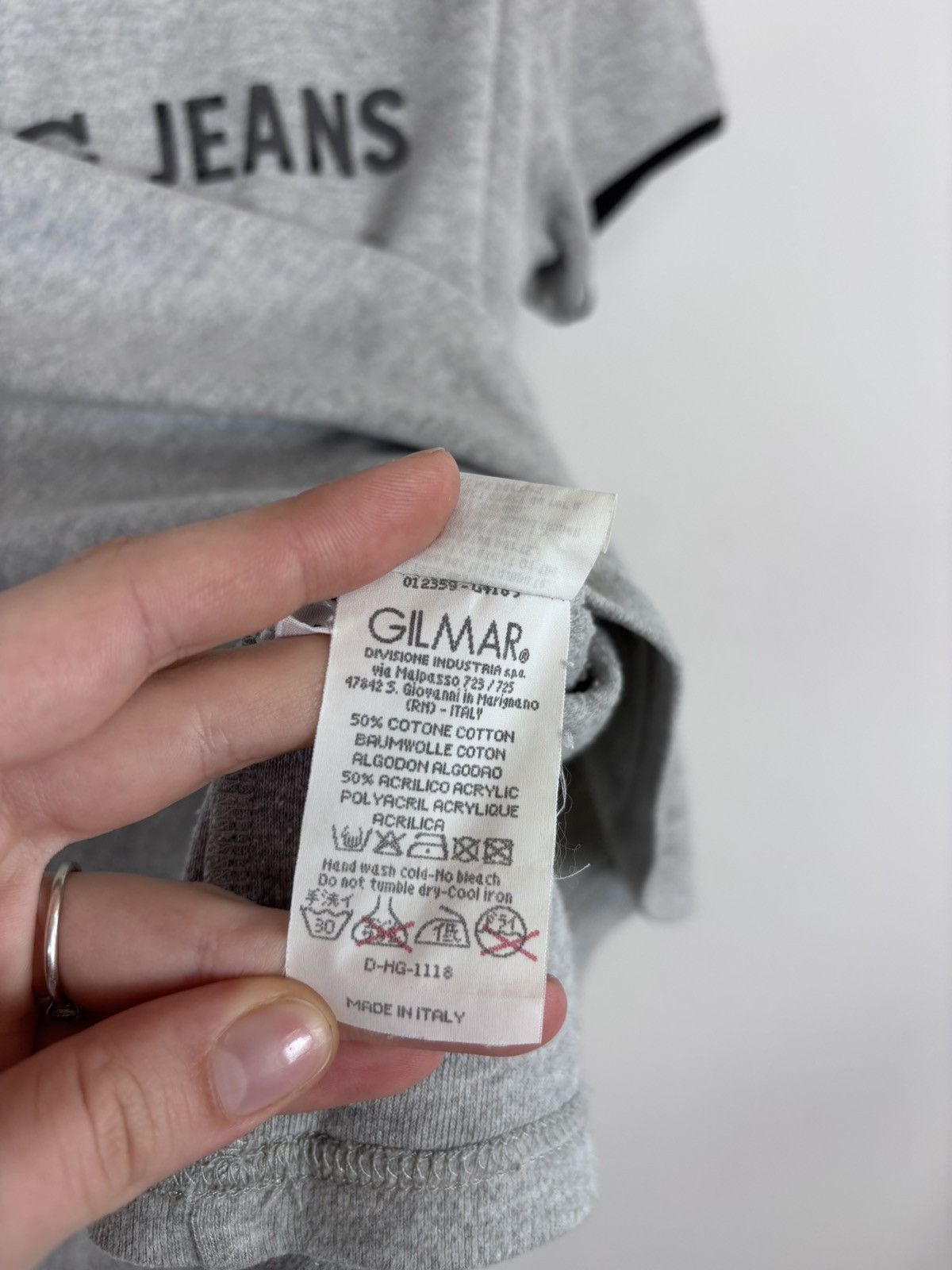 Iceberg Vintage Iceberg Jeans Women’s Big Logo Grey T-Shirt Tee Size L / US 10 / IT 46 - 15 Thumbnail